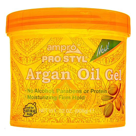 Ampro Pro Styl Argan Oil Styling Gel - Moisturizes and Conditions Your Strands - Non-Flaking, Alcohol Free, Vegan Formula - Creates Flexible Beauty & Personal Care AmPro