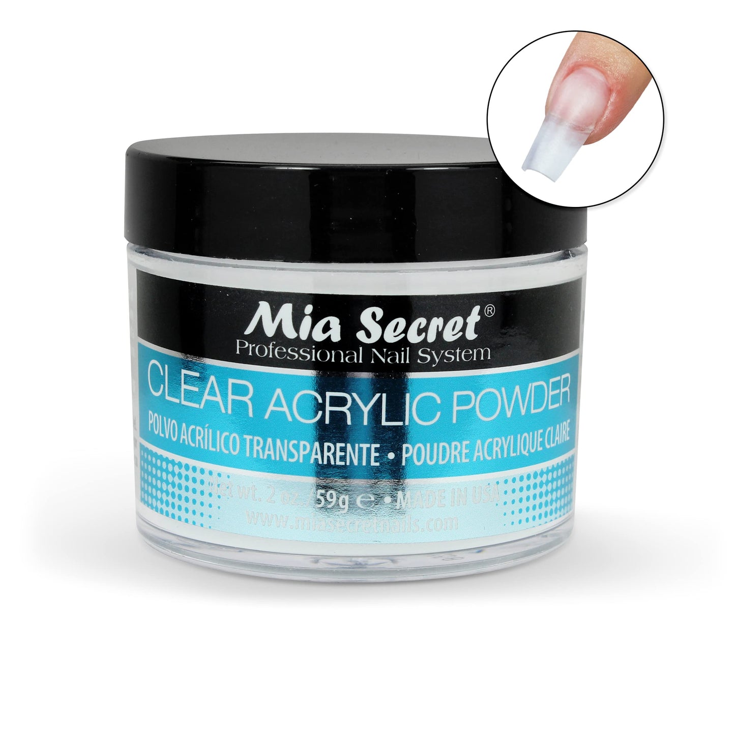 Mia Secret Clear Acrylic Powder (1oz) Beauty & Personal Care Mia Secret