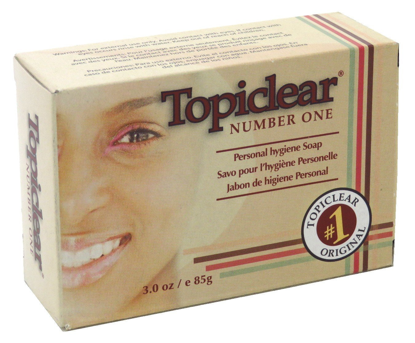 Topiclear Number One Soap 3 Ounce Boxed (88ml) (2 Pack) Beauty & Personal Care Topiclear