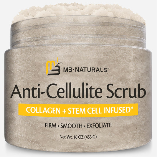 Anti-Cellulite Body Scrub for Skin Tightening, Firming, Moisturizing & Smoothing, Exfoliating Formula for Legs, Glutes, Hands & Feet with Stem Cells Beauty and Personal Care M3 Naturals Default Title