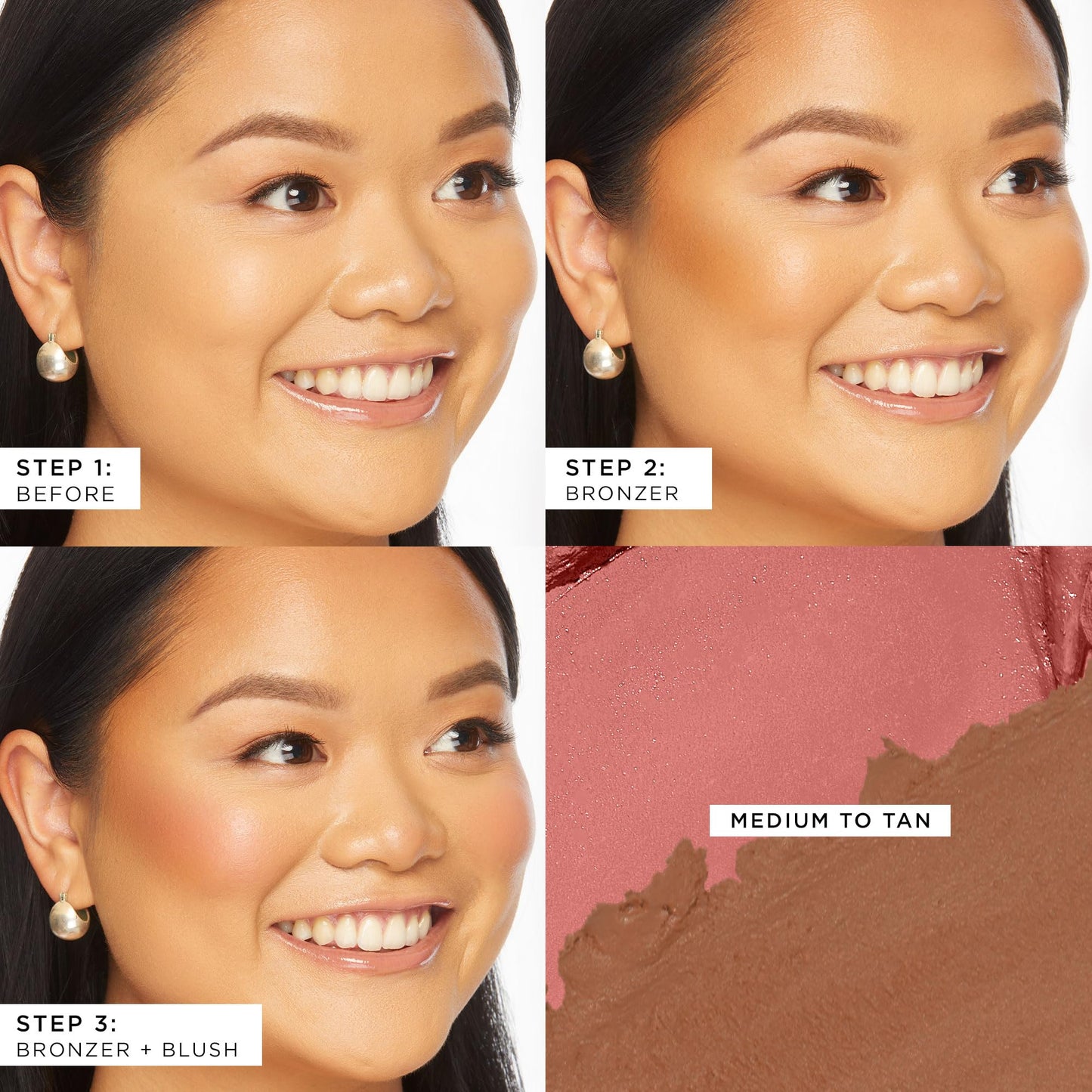 tarte park ave princess cream cheek duo - Blush & Bronzer Duo with Buildable Waterproof Cheek Tint Infused with Coconut, Vitamin E & Guava Seed, Vegan Beauty & Personal Care tarte