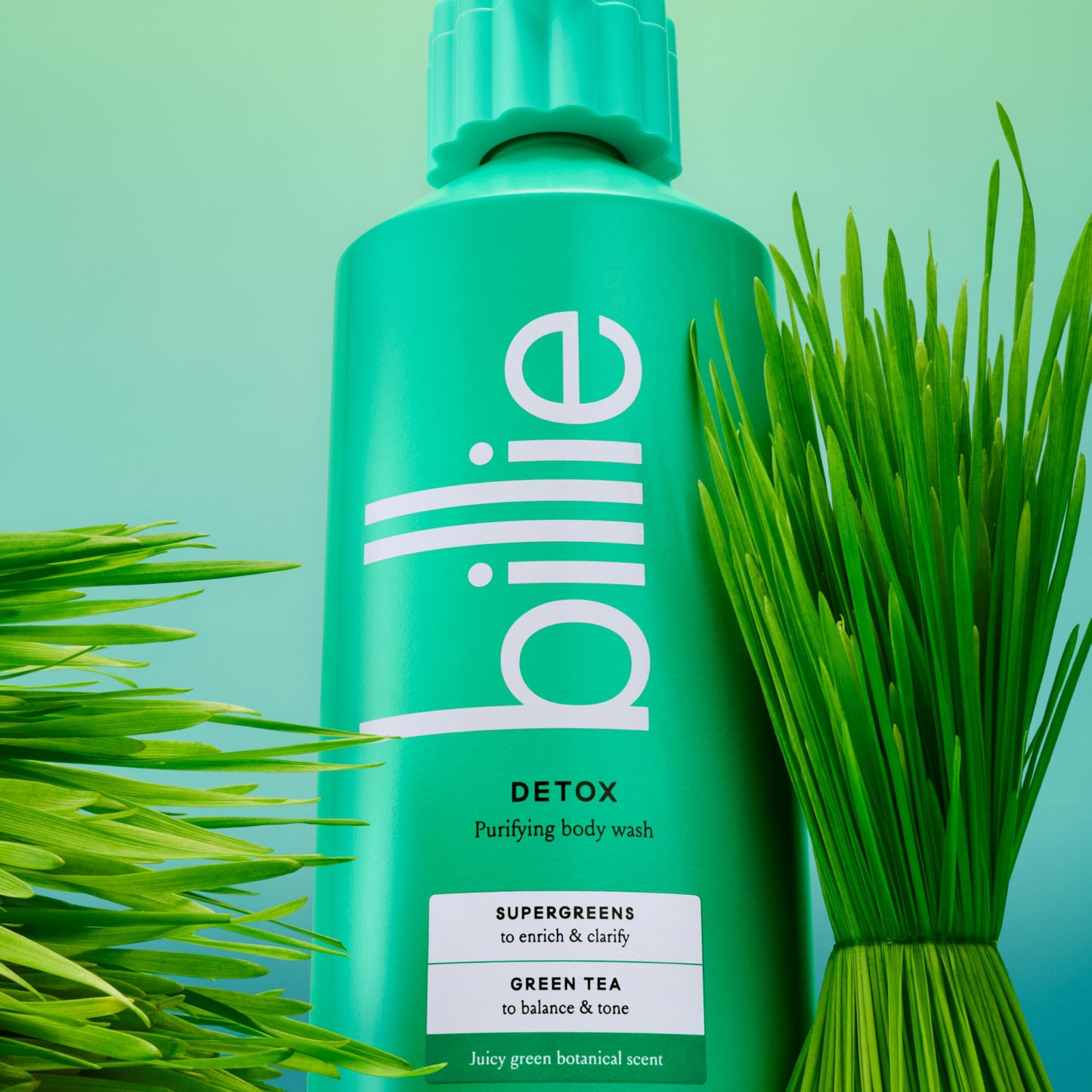 Billie Detox Purifying Womens Body Wash, 18 fl oz, Juicy Green Botanical Scent, Vegan, Cruelty Free Beauty & Personal Care Billie