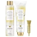 Pantene Sulfate Free Shampoo & Conditioner Set with Castor Oil+ Hair Mask Treatment, Nutrient Blends Fortifying Damage Repair Beauty & Personal Care Pantene