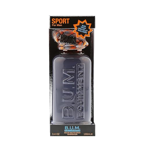 BUM EQUIPMENT Eau de Toilette Spray For Men, Sport, 3.4 Fluid Ounce Beauty & Personal Care BUM EQUIPMENT