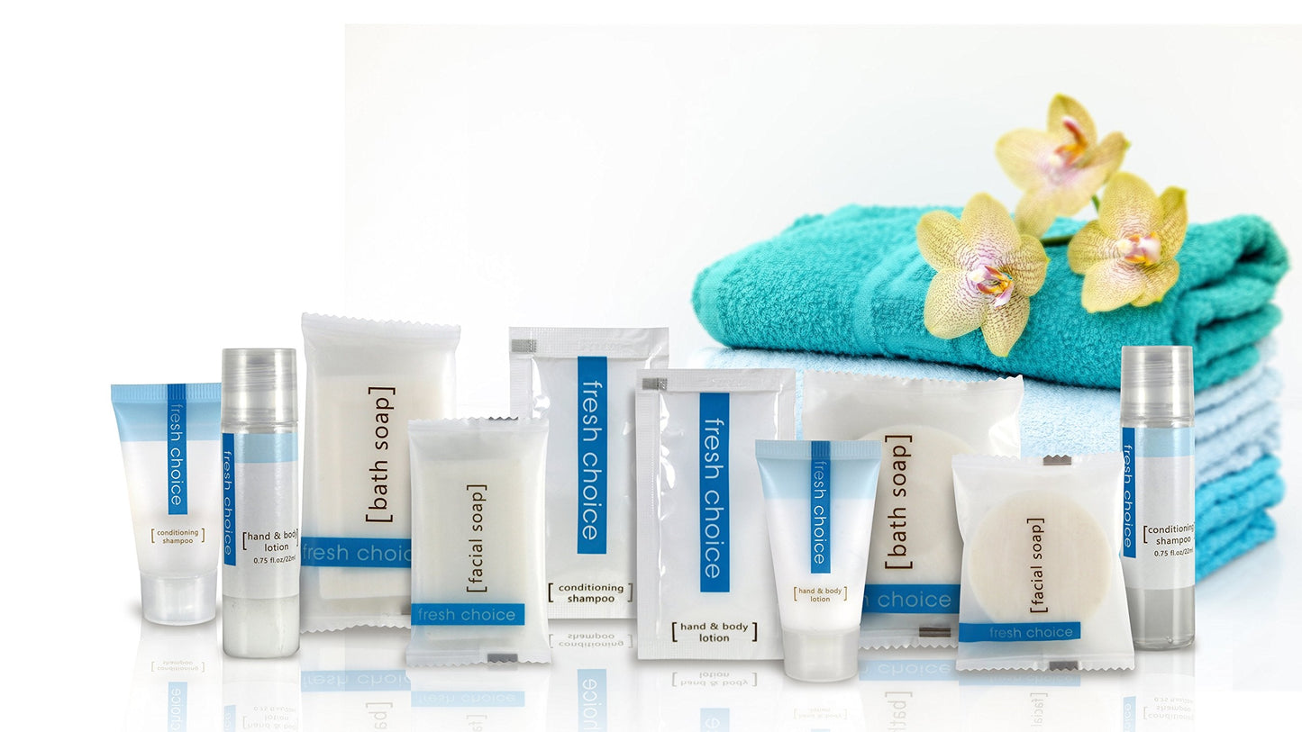 Fresh Choice Bulk Hotel Soap, Individually Wrapped Bar Soaps, Mini Trial Size Toiletries, Bath Body Hand Soap for Vacation Rentals and Motel Guest Beauty & Personal Care Fresh Choice