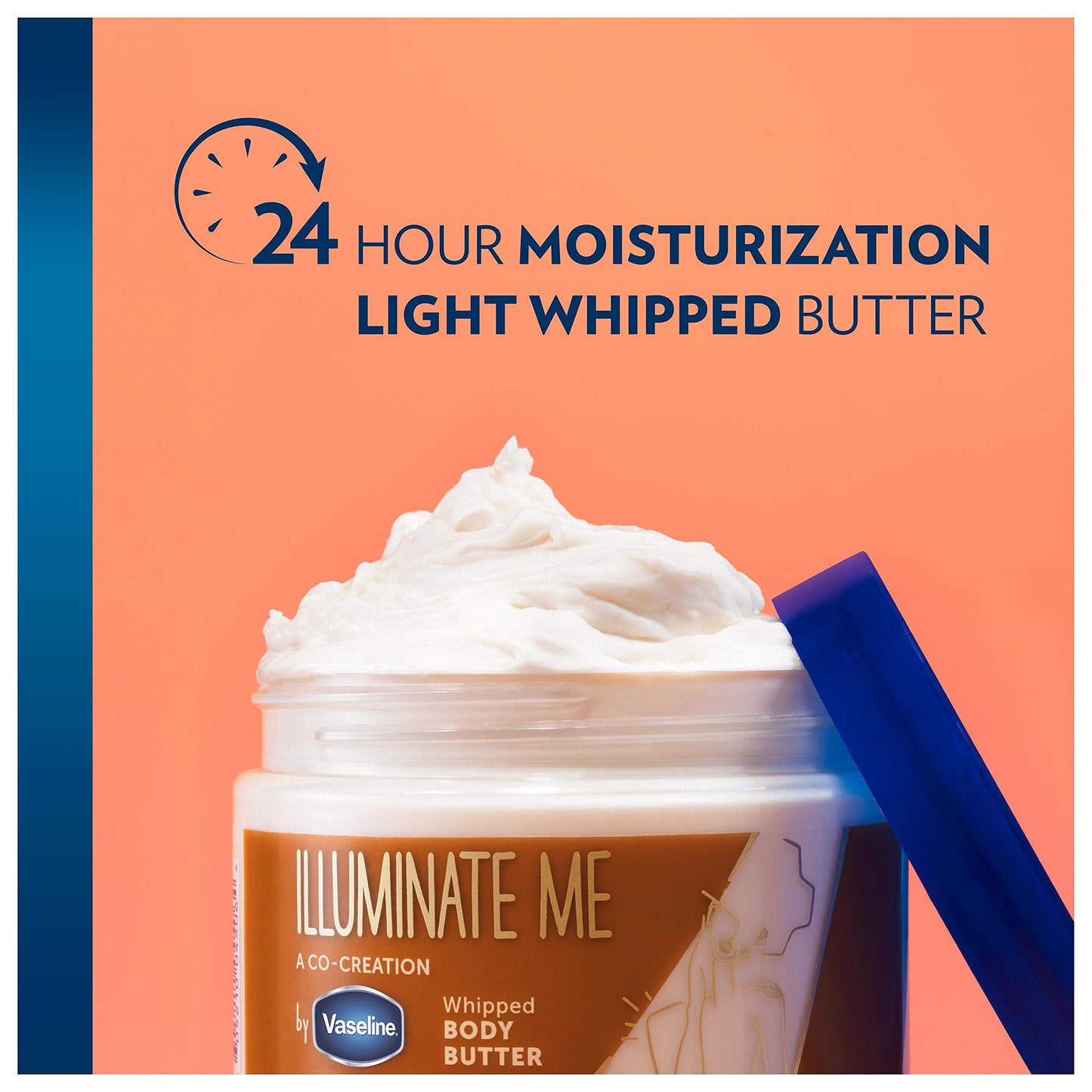 Vaseline Illuminate Me Shea Butter Whipped Body Butter for Melanin Rich Skin Provides 24 Hour Moisturization for Dry Skin 11 oz Beauty & Personal Care Vaseline