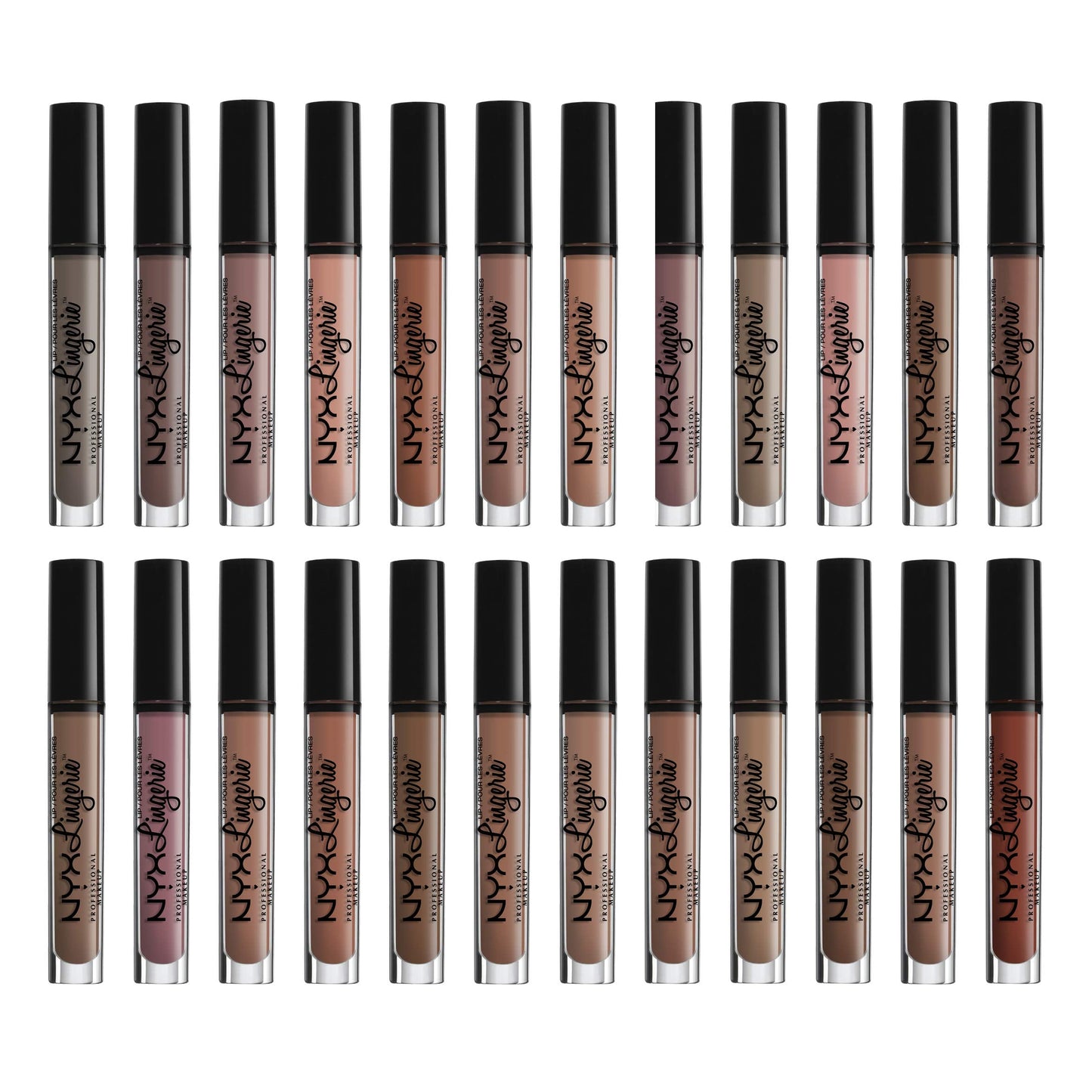 NYX PROFESSIONAL MAKEUP Lip Lingerie Matte Liquid Lipstick - Push-Up, Brown Spice Pink Beauty & Personal Care NYX PROFESSIONAL MAKEUP