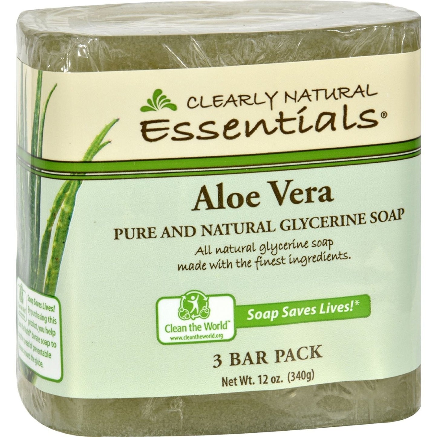 Pure & Natural Glycerine Soap; Aloe Vera Beauty & Personal Care Clearly Natural