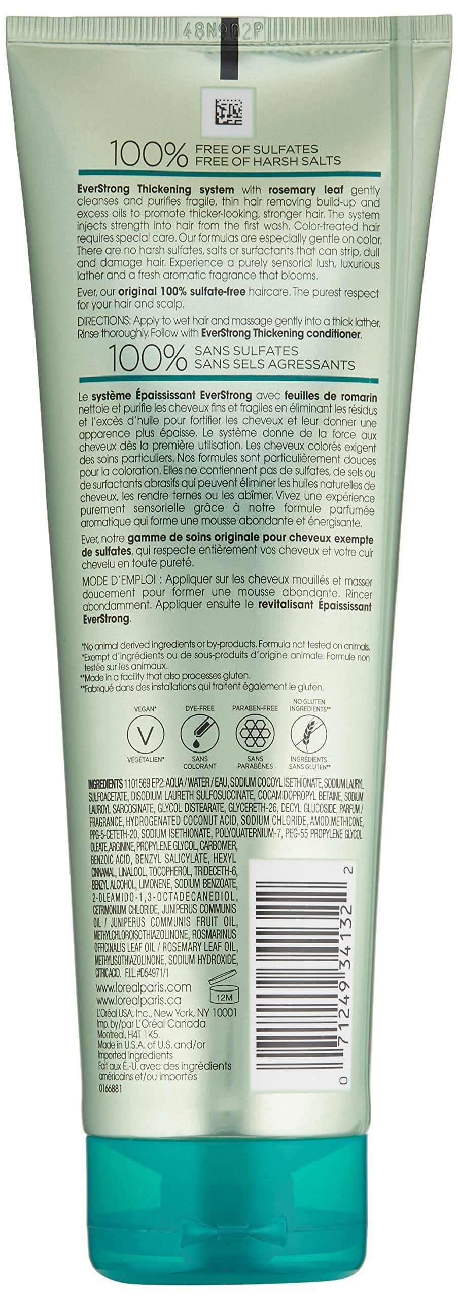 L’Oréal Paris EverStrong Sulfate Free Thickening Shampoo, 8.5 fl. oz. Beauty & Personal Care L'Oreal Paris