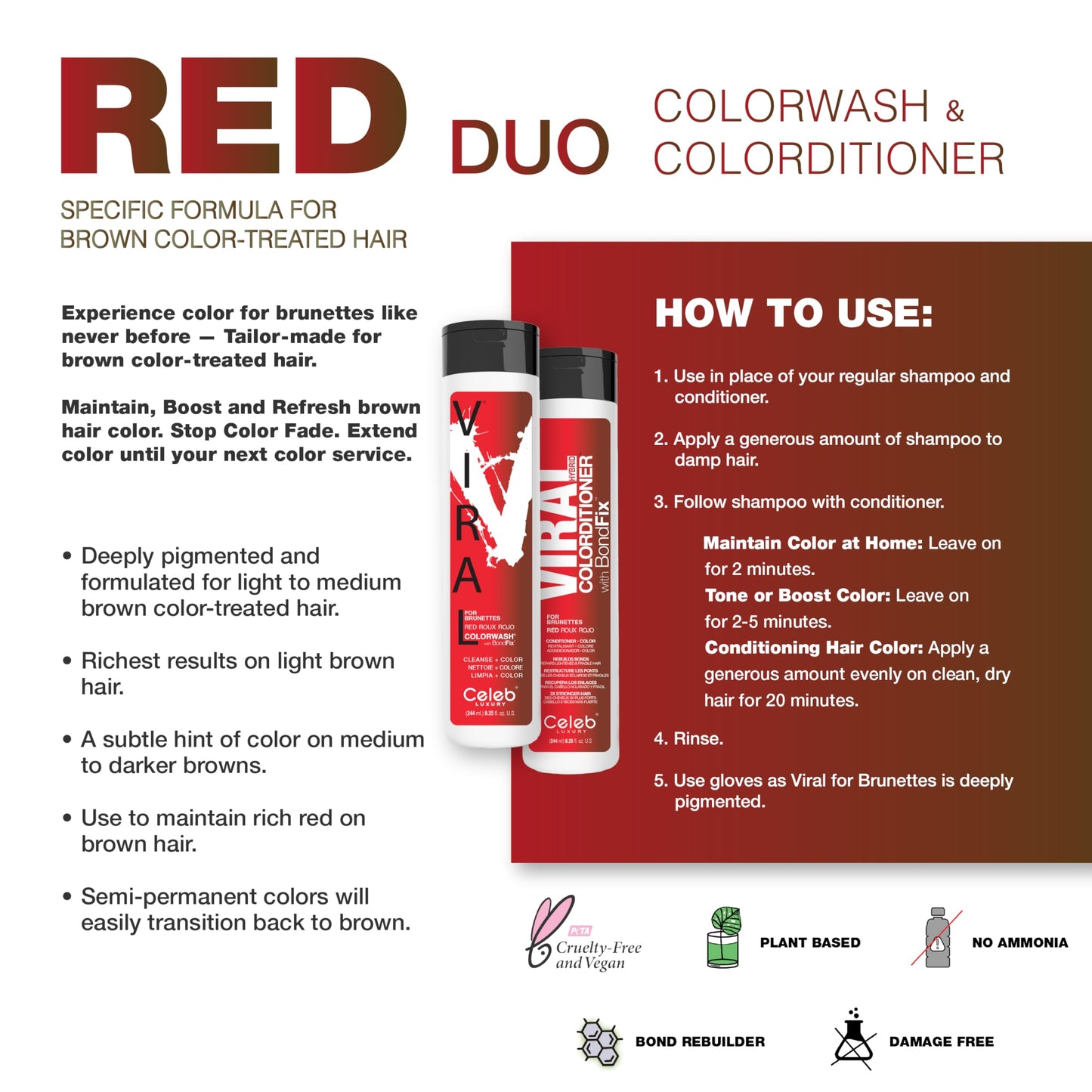 Red Brunettes Duo Beauty & Personal Care Celeb Luxury