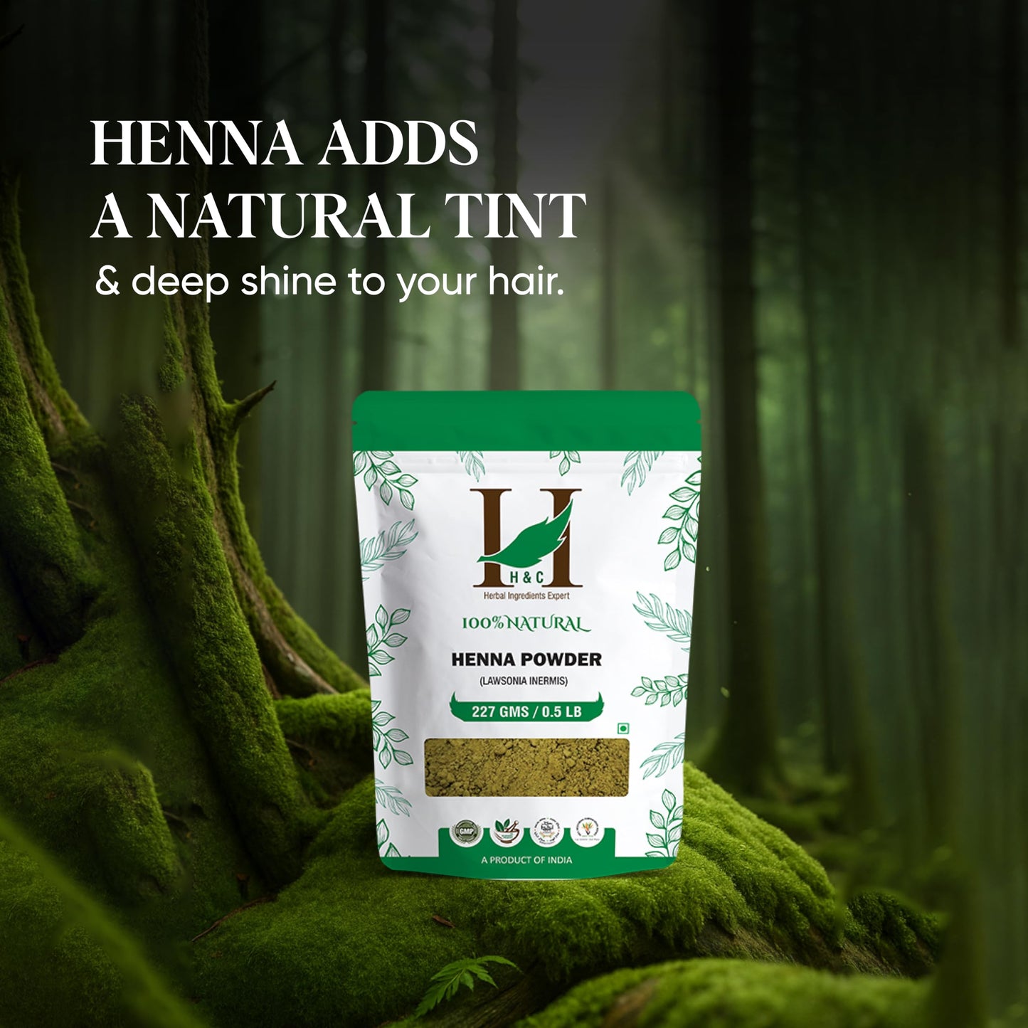 H&C 100% Pure Neutral Henna Powder/Colorless Henna/Senna Powder/Cassia Obovata (227g / (1/2 lb) / 8 ounces) For conditioning your hair without Beauty & Personal Care H&C
