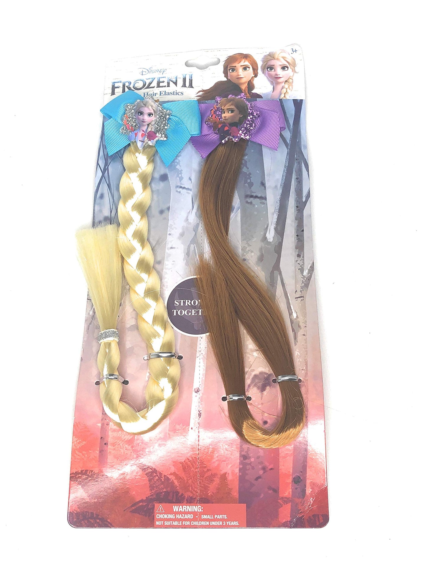 Disney Frozen II Girls Elsa & Anna Faux Hair Clip Set (2-Pack) Beauty & Personal Care Frozen II
