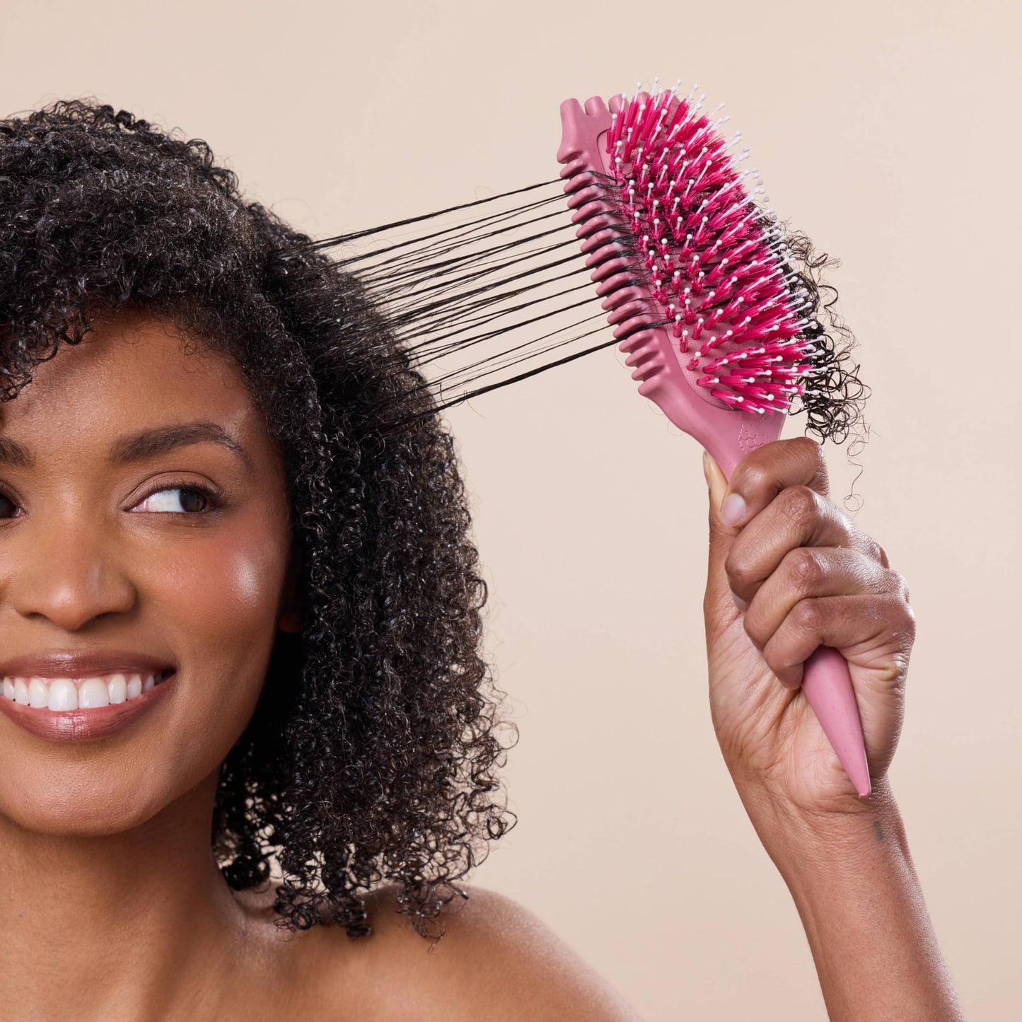 Bounce Curl Volume EdgeLift Brush, 5-in-1 Tool for Volumized Waves, Curls & Coils - Raspberry Beauty and Personal Care Bounce Curl