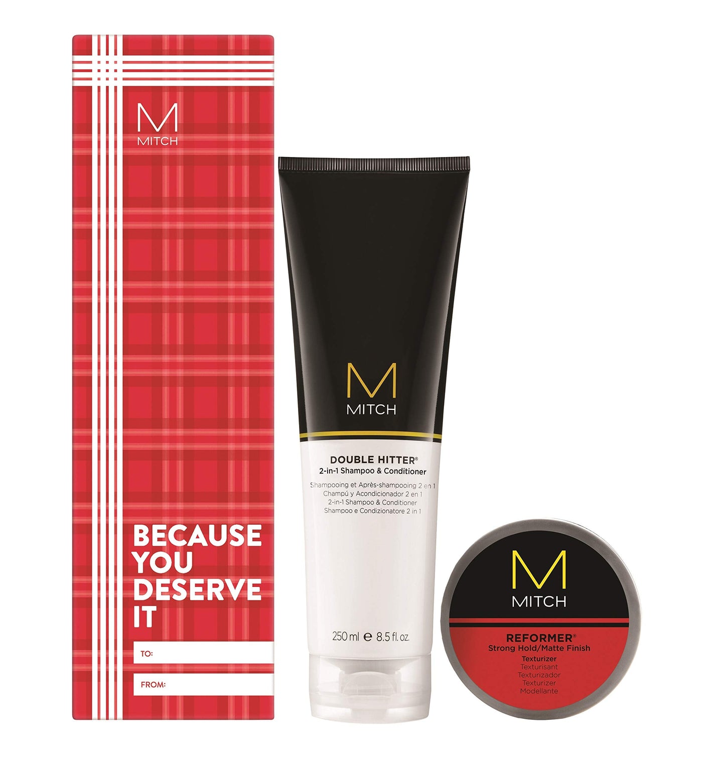 Paul Mitchell Mitch Strong Style Men's Gift Set with Double Hitter Shampoo and Reformer Paste Beauty & Personal Care MITCH