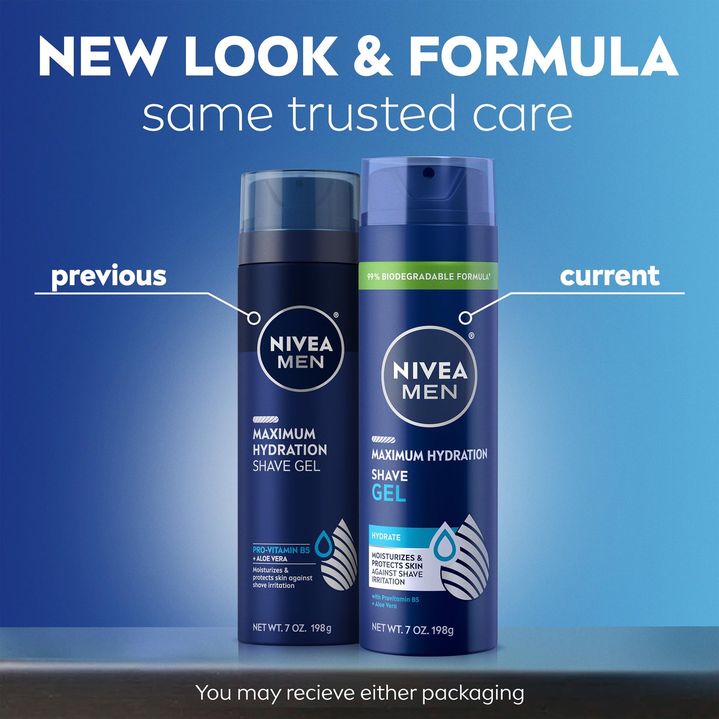 NIVEA MEN Maximum Hydration Shave Gel with Aloe Vera and Provitamin B5, 3 Pack of 7 Oz Cans Beauty & Personal Care NIVEA MEN