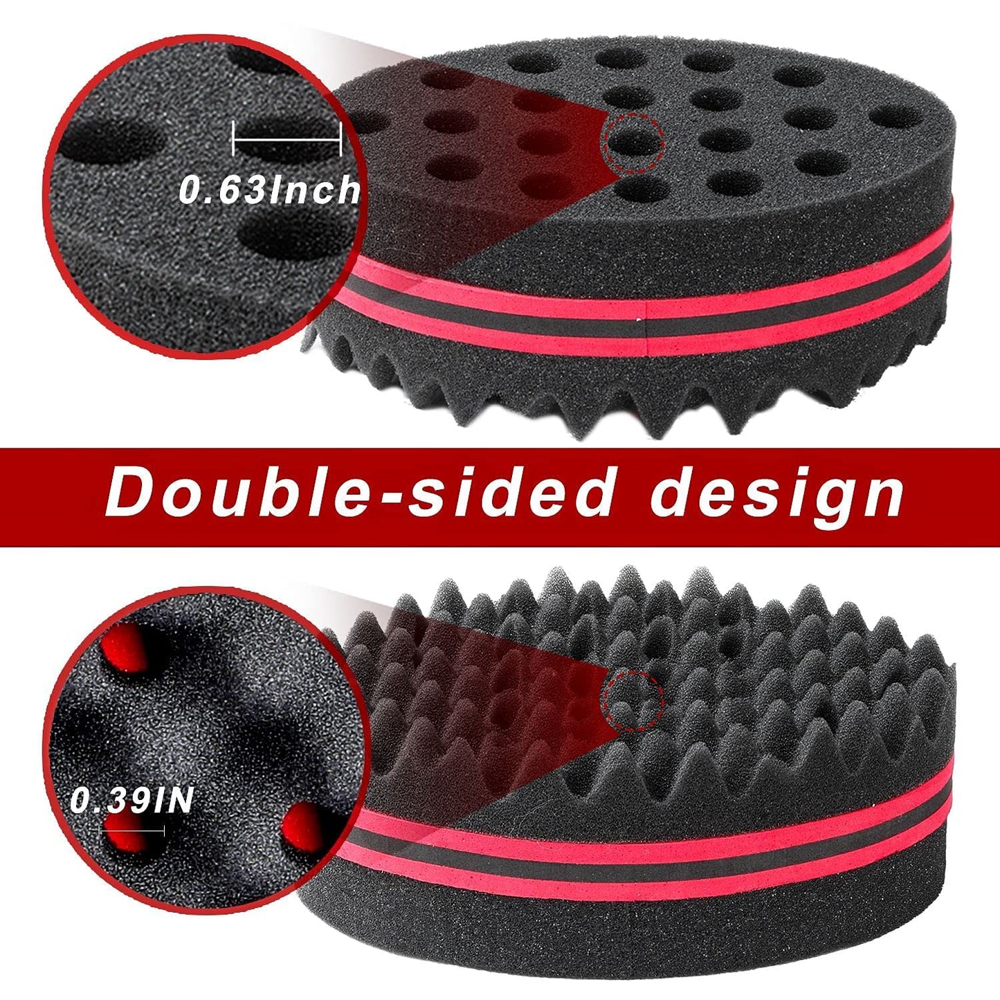 Supaze 3Pcs Hair Styling Set for All - Curl Brush, Twist Sponge for Textured Hair with Metal Pick Beauty & Personal Care Supaze