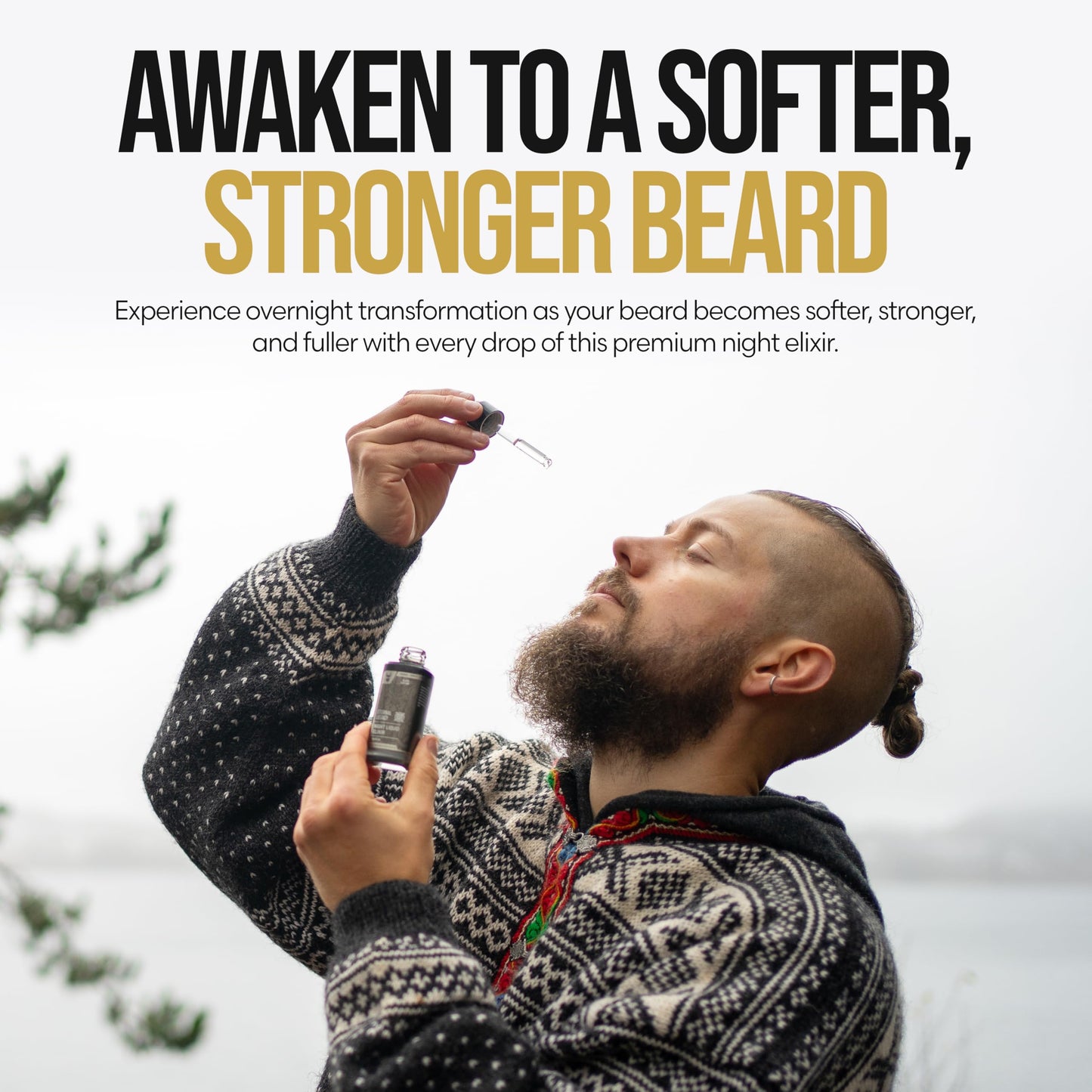 The Beard Struggle Night Liquid Elixir Beard Oil - Platinum Collection - Aesir's Triumph (1.35 Fl oz) - Beard Oil for Men - Natural Blend for Softens Beauty and Personal Care The Beard Struggle