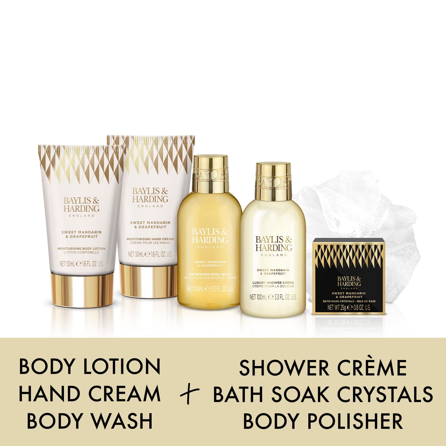 Baylis & Harding Gift Set for Women - Luxury Bath & Skincare Set - Sweet Mandarin & Grapefruit Luxury Beauty and Personal Care Baylis & Harding
