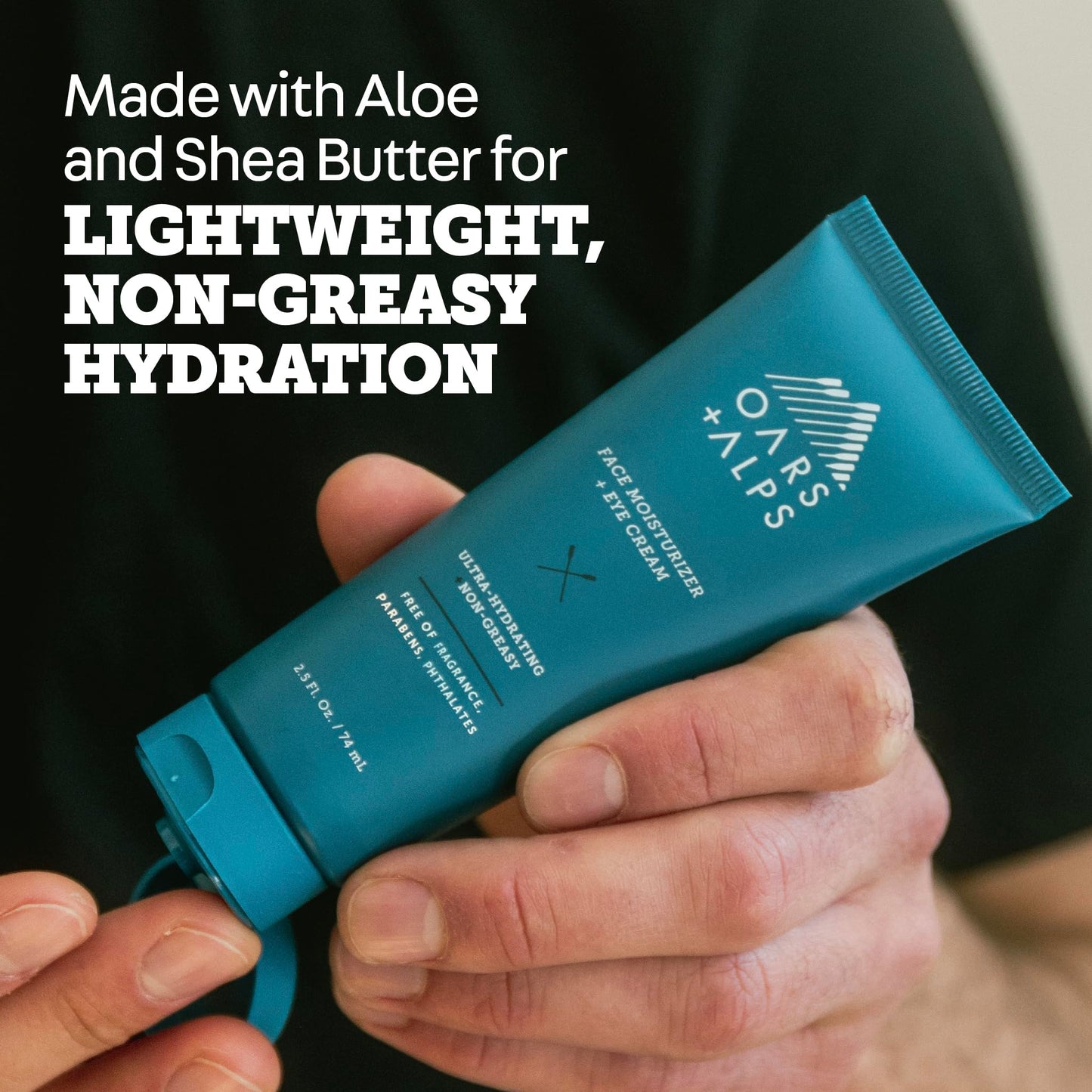 Oars + Alps Face Moisturizer and Eye Cream, Face Lotion with Aloe Leaf Juice and Vitamin E, Long Lasting, Hydrating Cream, TSA Friendly, 2.5 Fl Oz, 2 Beauty & Personal Care Oars + Alps