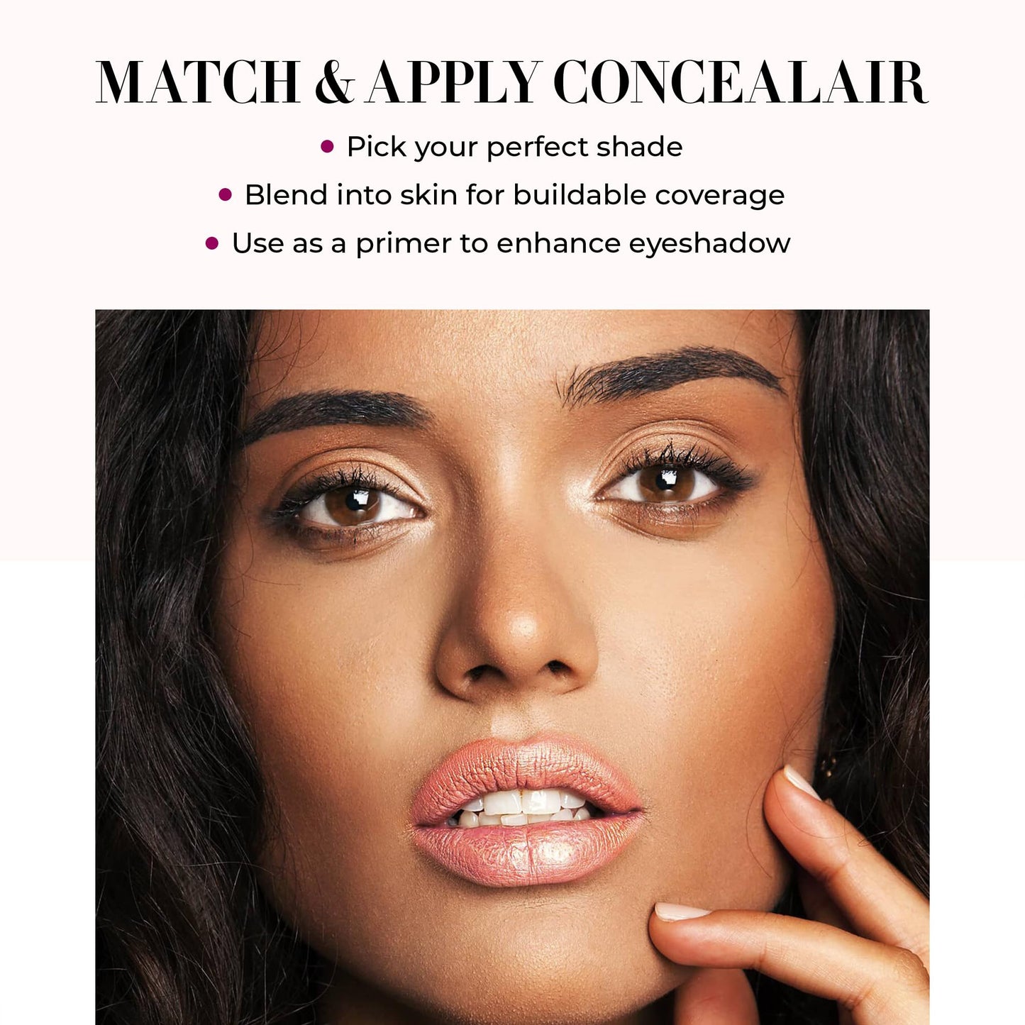 LUMINESS Under Eye Concealer for Dark Circles, ConcealAir (Warm Tan) - Weightless Coverage & Crease-Resistant Makeup Concealer to Even Out Skin Tones Beauty & Personal Care LUMINESS
