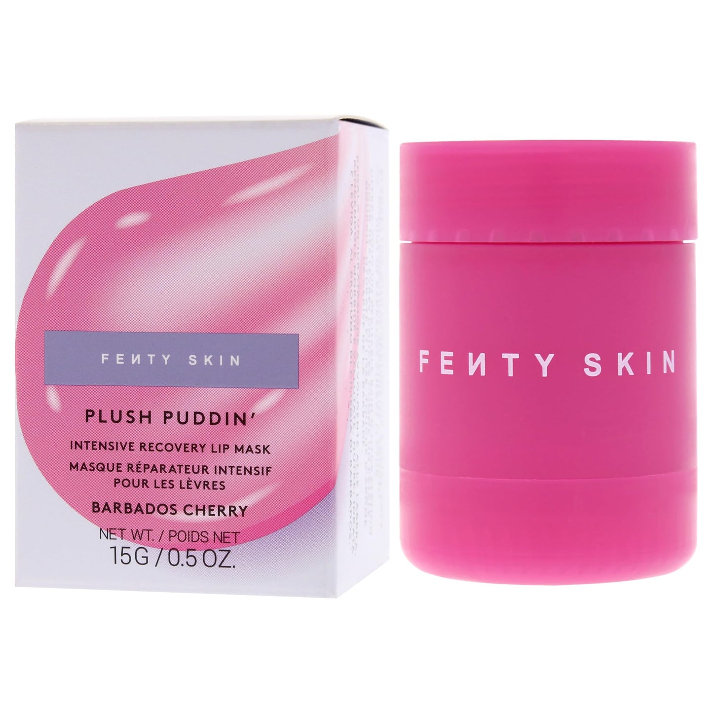 Plush Puddin Intensive Recovery Lip Mask - Barbados Cherry by Fenty Beauty for Women - 0.5 oz Lip Mask Beauty & Personal Care FENTY BEAUTY