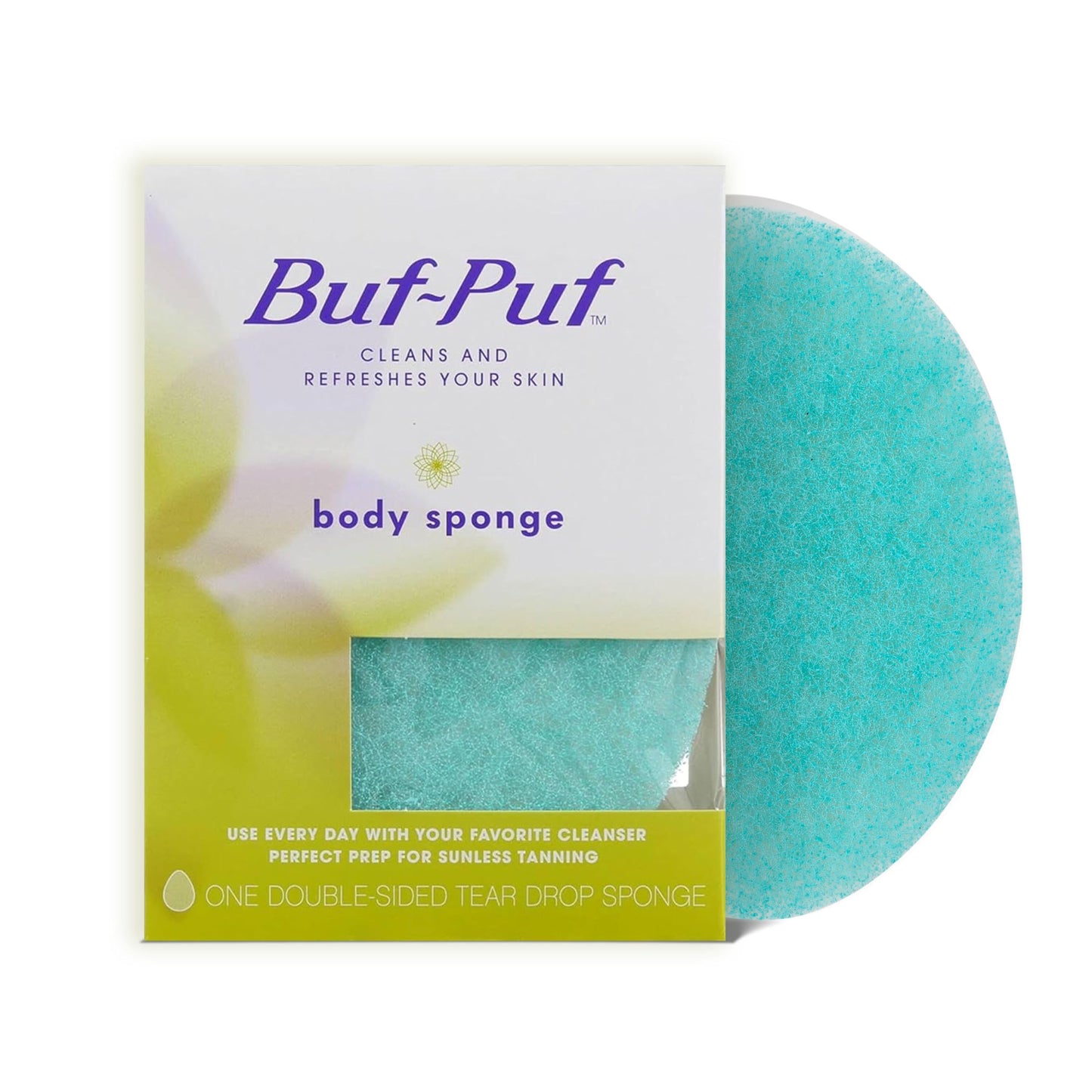 Buf-Puf Body Sponge, Bath Sponge, Dermatologist Developed, Cleanses Skin of Dirt, and Excess Oil, Reusable, Exfoliating, 1 Count Beauty & Personal Care Buf-Puf