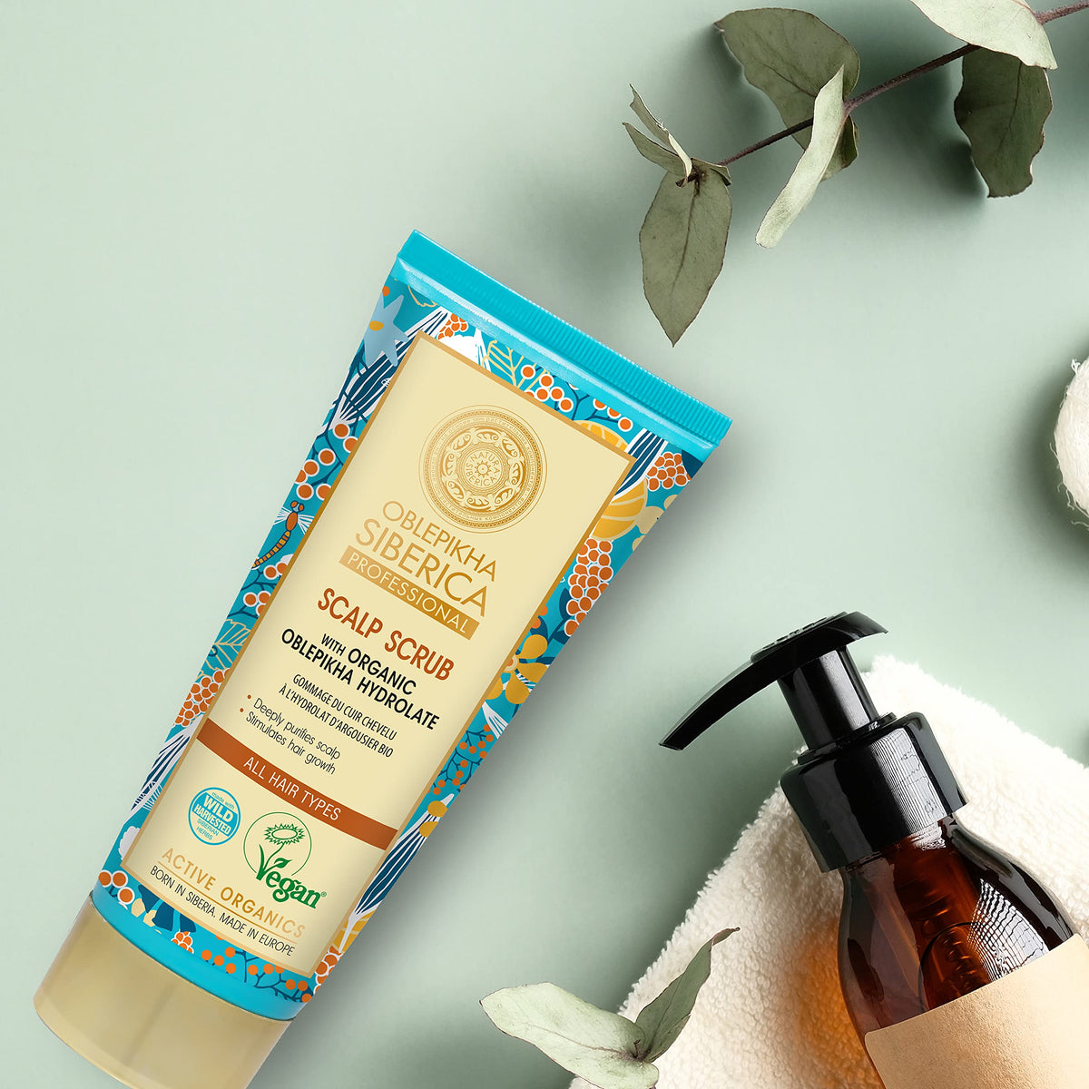 Natura Siberica Oblepikha Sea Buckthorn Scrub for Scalp Sea Buckthorn Oil 200ml Beauty & Personal Care Natura Siberica