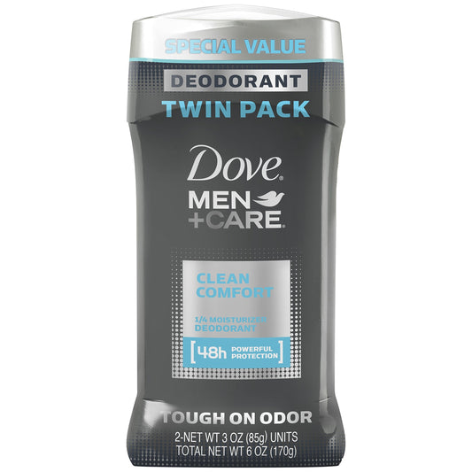 Dove Men+Care Deodorant, Twin Pack, Clean Comfort 48 Hour Protection Beauty and Personal Care Dove