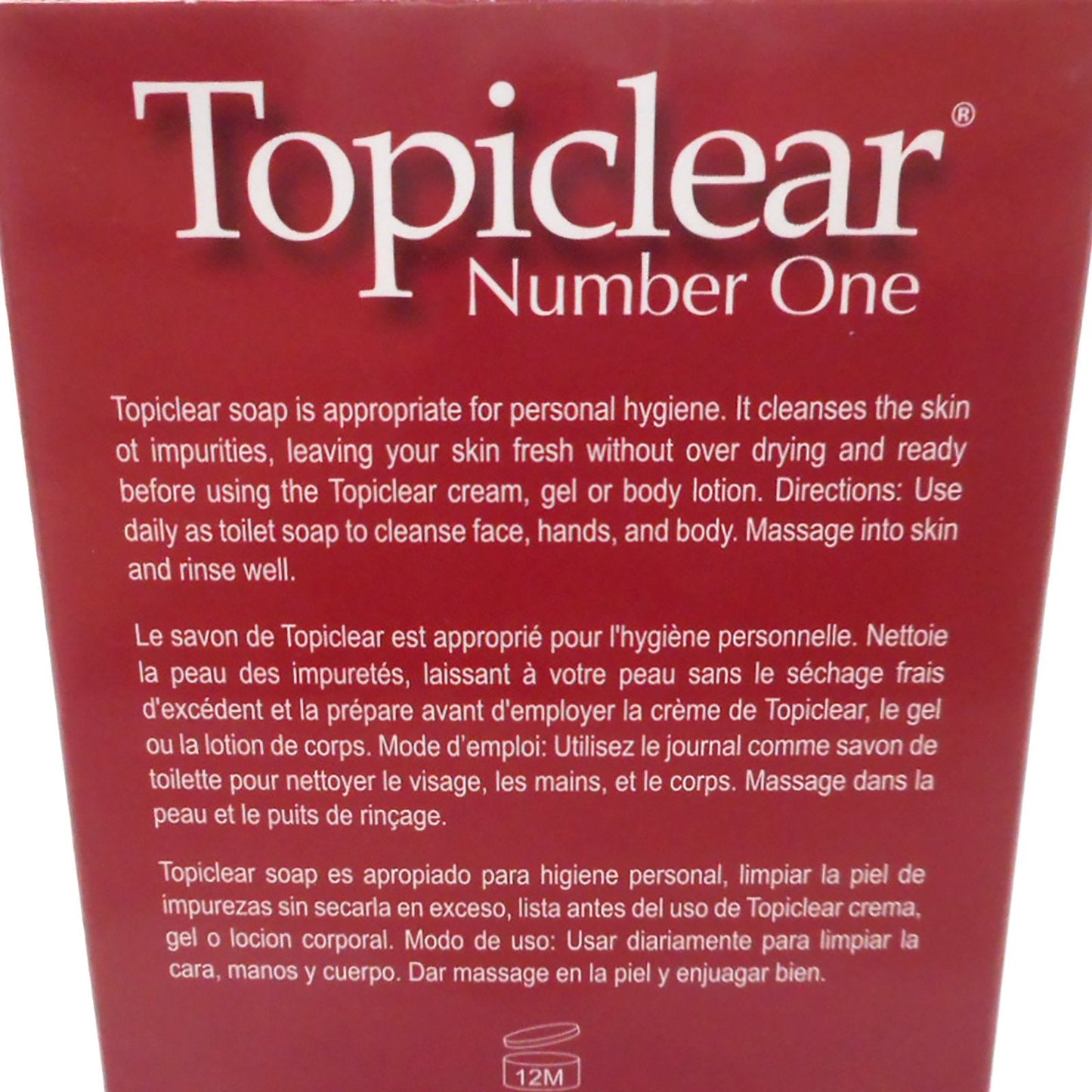 Topiclear Number One Black Soap - 3.5Oz Beauty & Personal Care Topiclear