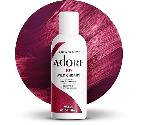 Adore Semi Permanent Hair Color (069 Wild Cherry) | Vegan & Cruelty-Free Red Hair Dye | No Ammonia, No Peroxide, No Alcohol | 4 Fl Oz Beauty & Personal Care Adore