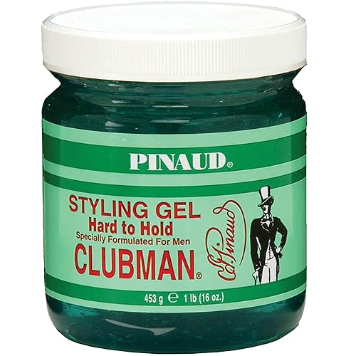 Clubman Pinaud Hair Styling Gel - Hard to Hold & High Shine Hair Gel for Men, Alcohol-Free Formula, Men's Grooming, 16 oz Beauty & Personal Care Clubman