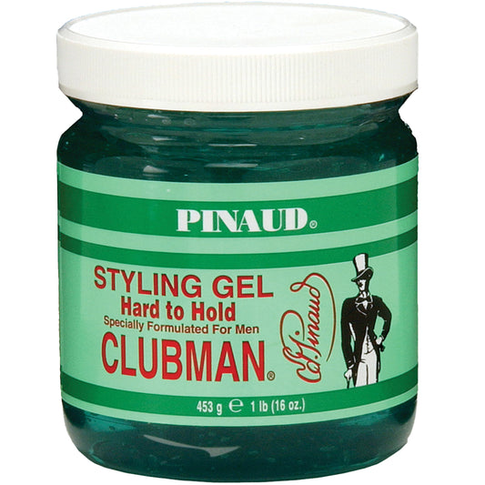Clubman Pinaud Hair Styling Gel - Hard to Hold & High Shine Hair Gel for Men, Alcohol-Free Formula, Men's Grooming, 16 oz Beauty & Personal Care Clubman