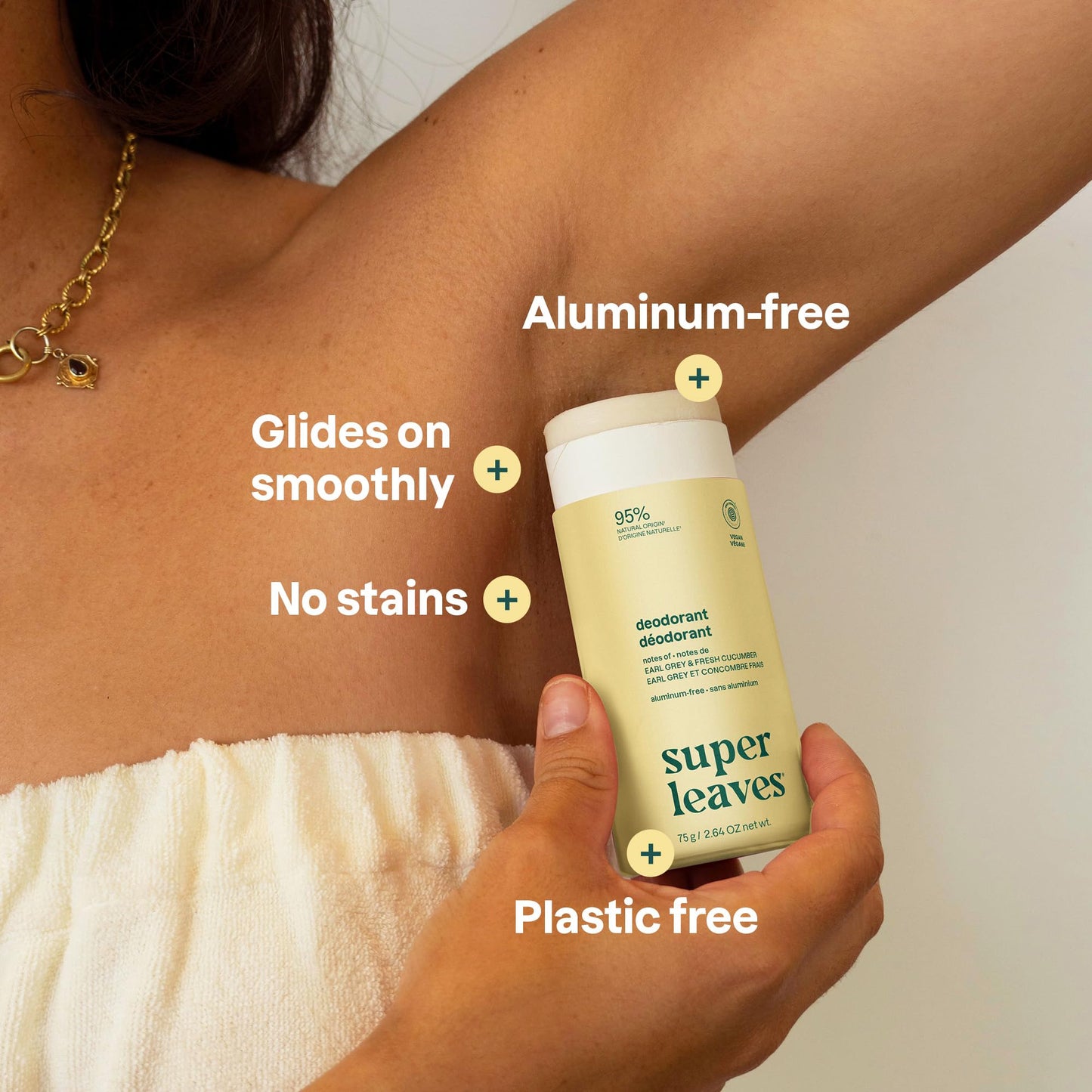 ATTITUDE Earl Grey & Fresh Cucumber Deodorant Beauty and Personal Care ATTITUDE