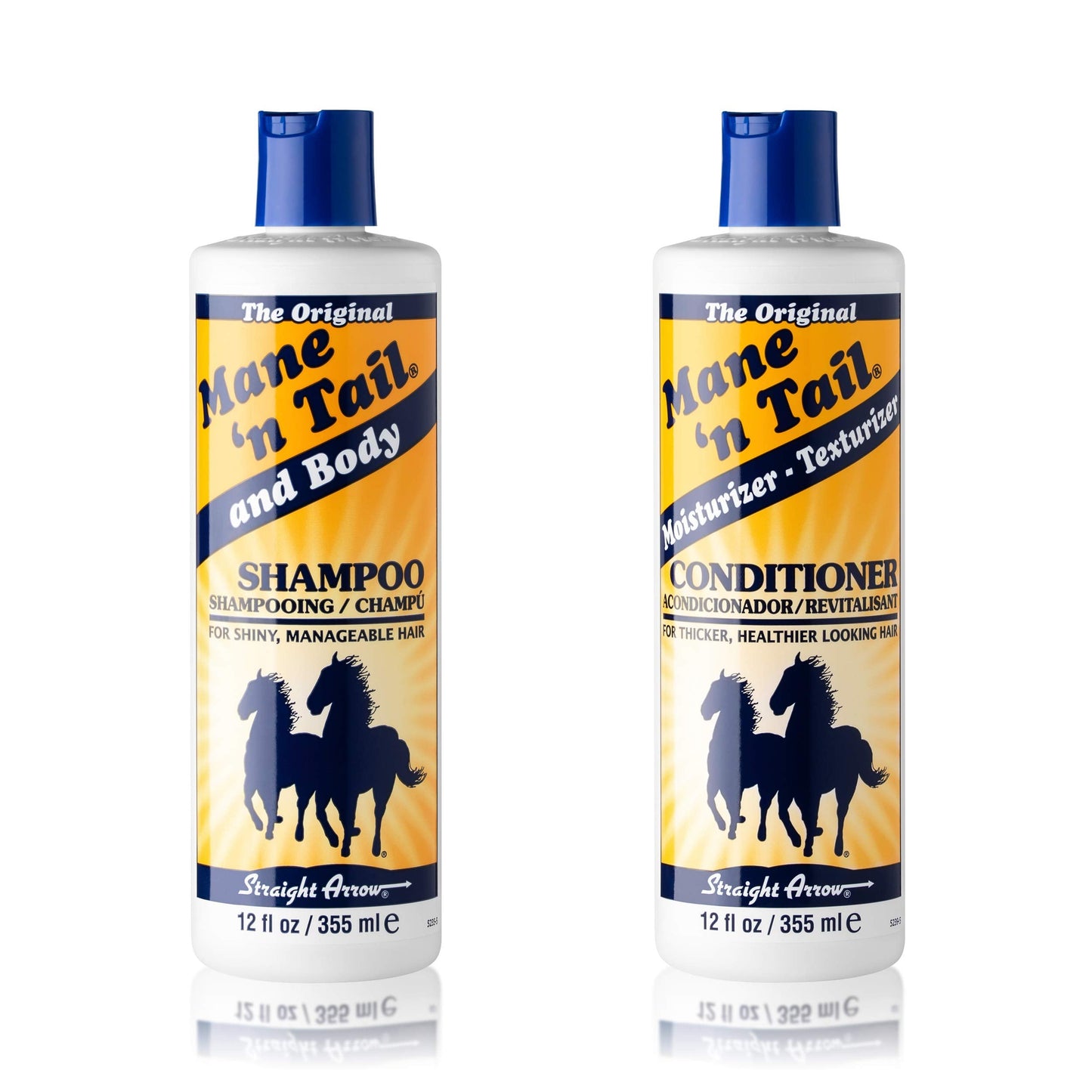 Mane 'n Tail Original Body Shampoo & Moisturizer Texturizer Condition 12 Ounce Each For Stronger Longer Hair Beauty & Personal Care Mane 'n Tail