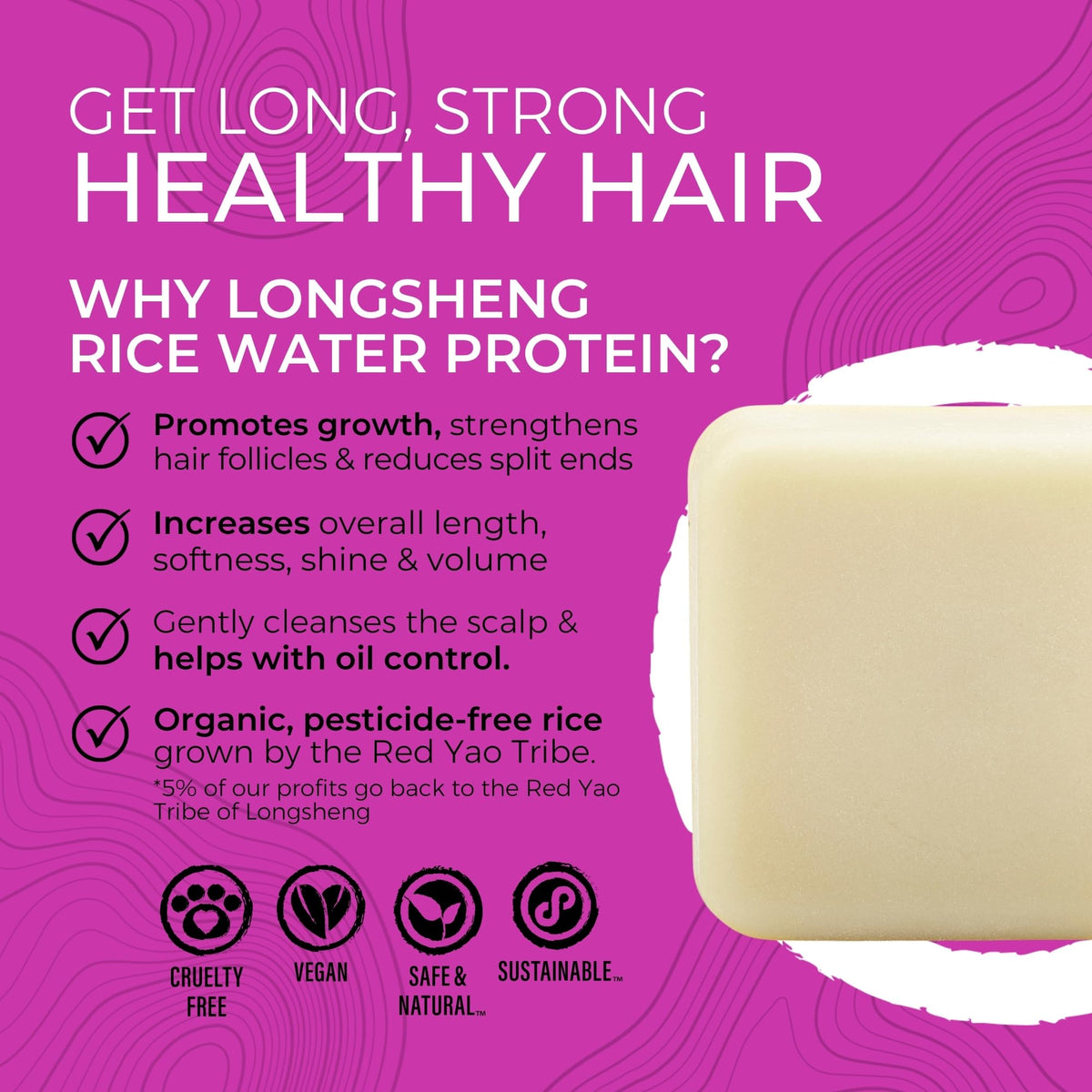 Viori Terrace Garden Conditioner Bar Made with Rice Water - Handcrafted All Natural Organic Conditioner Beauty & Personal Care Viori