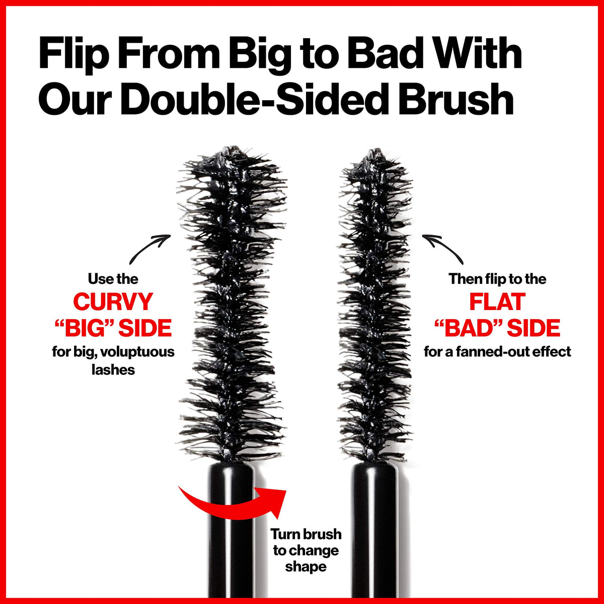 Revlon Mascara, So Fierce Big Bad Lash Eye Makeup, Volumizing, Lasts up to 24 Hours, No Clump, Smudge-Proof, Flake-Free, 762 Waterproof Blackest Beauty & Personal Care REVLON