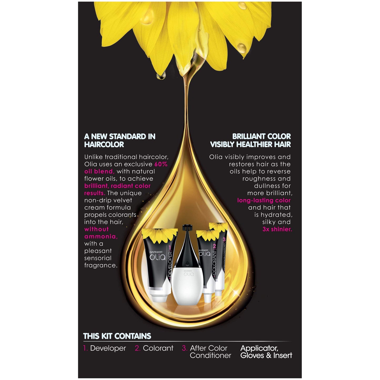 Garnier Olia Ammonia Free Hair Color [8.0] Medium Blonde 1 Each (Pack of 4) Beauty & Personal Care Garnier