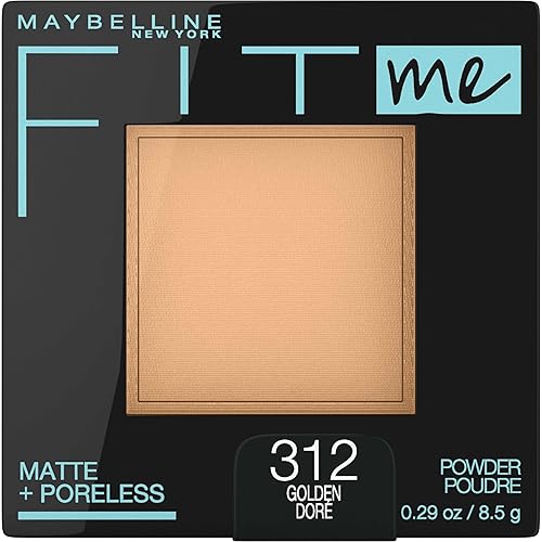 Maybelline Fit Me Matte + Poreless Pressed Face Powder Makeup & Setting Powder, Golden, 1 Count Beauty & Personal Care MAYBELLINE