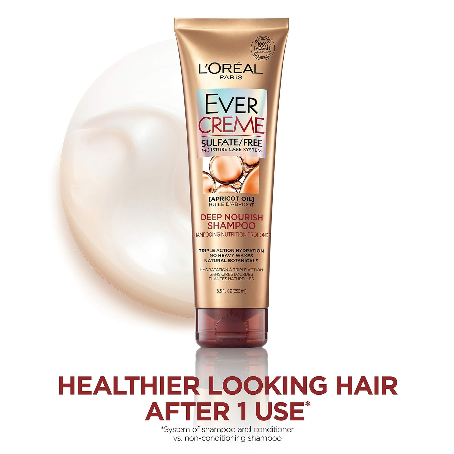 L’Oréal Paris Hair Care Evercreme Sulfate Free Deep Nourish Shampoo, 3 Count Beauty & Personal Care L'Oreal Paris