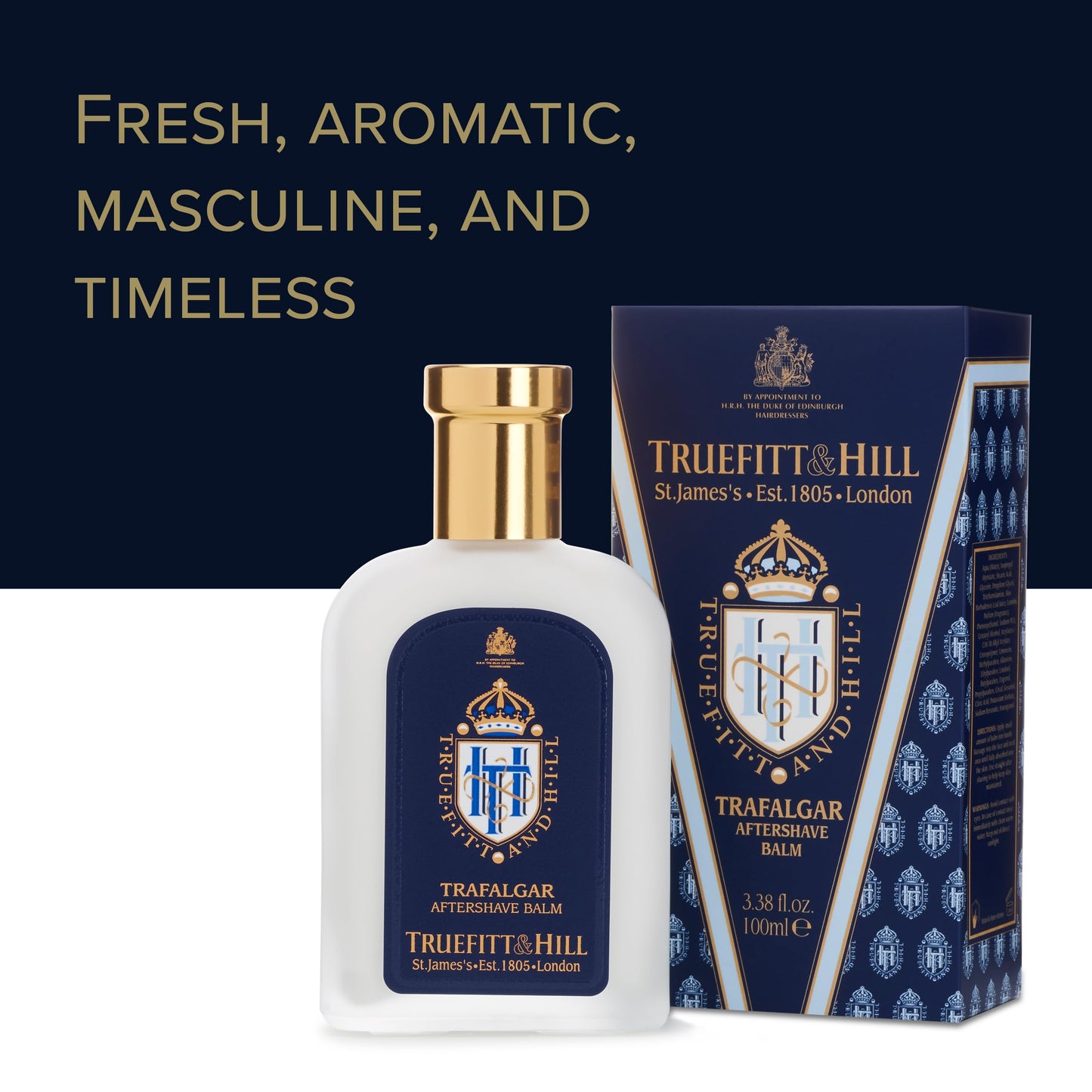 Truefitt & Hill Luxury Aftershave Balm - Trafalgar - Premium Soothing Moisturizer with Aloe Vera Extract - Ideal for Sensitive Skin, Razor Burn… Beauty & Personal Care Truefitt & Hill