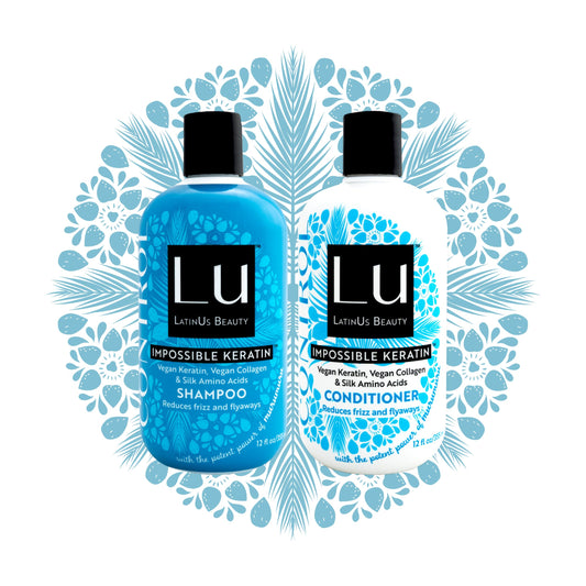 Lu by LatinUs Beauty Control Set | Anti Frizz Shampoo & Conditioner with Impossible Keratin™, Murumuru Butter, Cruelty Free, Sulfate Free, Paraben Beauty & Personal Care LATINUS
