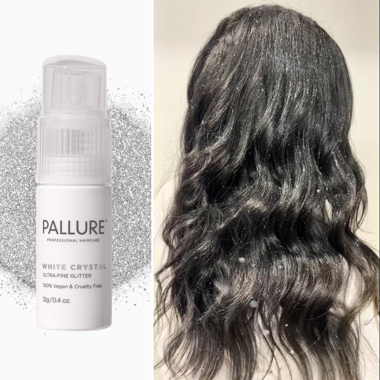 Ultra-Fine Hair Glitter - White Crystal, Fairy Pink, Radiant Gold - Lightweight, Non-Sticky, Made for All Hair Types - for Festivals, Parties Beauty & Personal Care Pallure