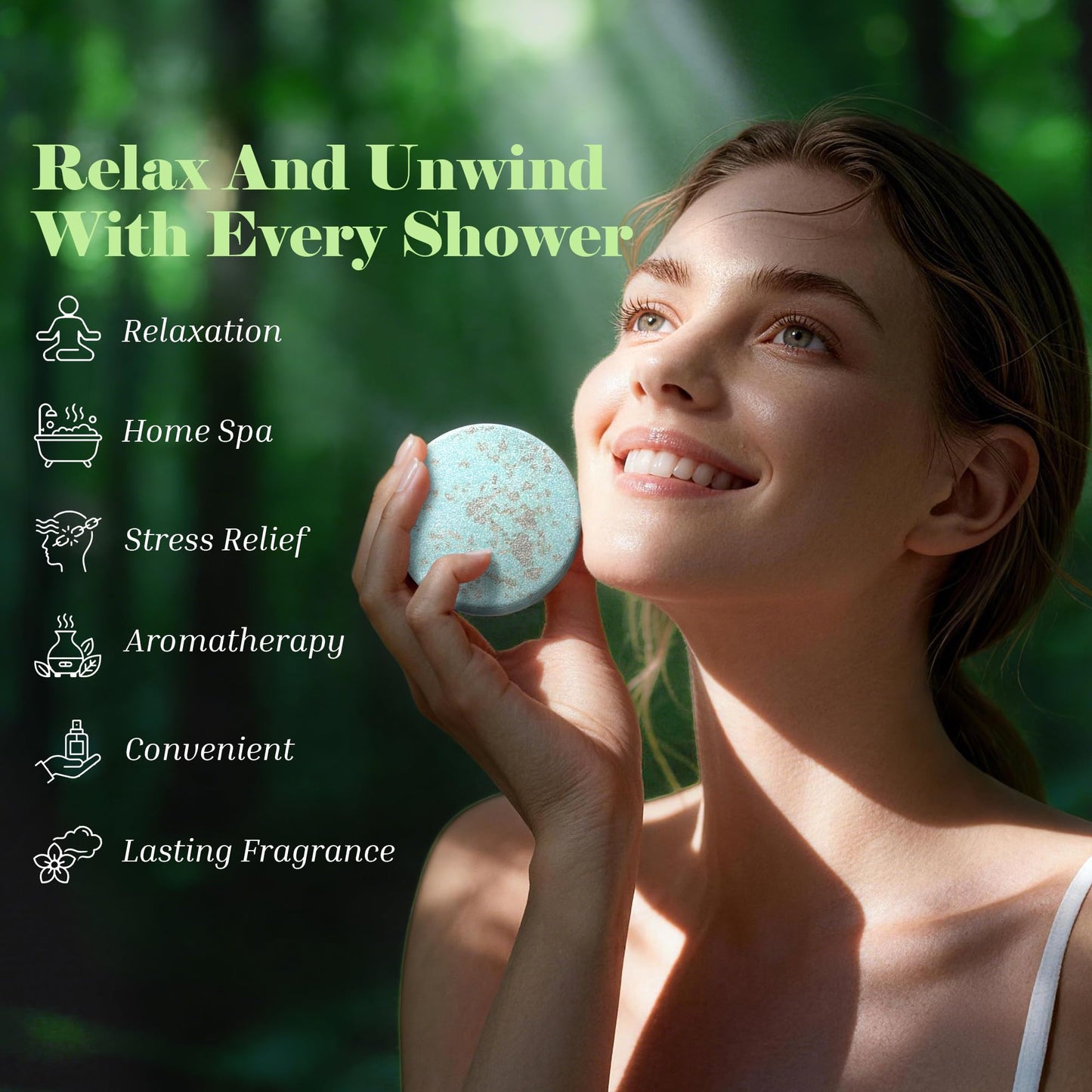 Shower Steamers Aromatherapy 8 Pack -Natural Essential Oil Shower Bombs for Self Care, Home Spa, Stress Relief & Relaxation, Birthday Gifts for Women Beauty and Personal Care DONMIS
