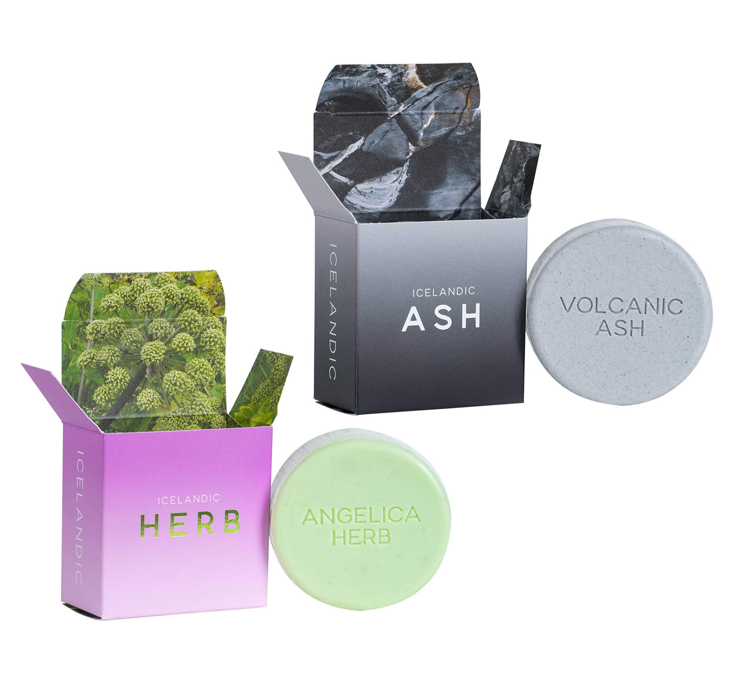 Exfoliating Bars of Soap From Natural Ingredients, Assorted Scents - Icelandic Volcanic Ash and Angelica Herb, Set of 2, 4.3 Ounce Each Beauty & Personal Care Kalastyle