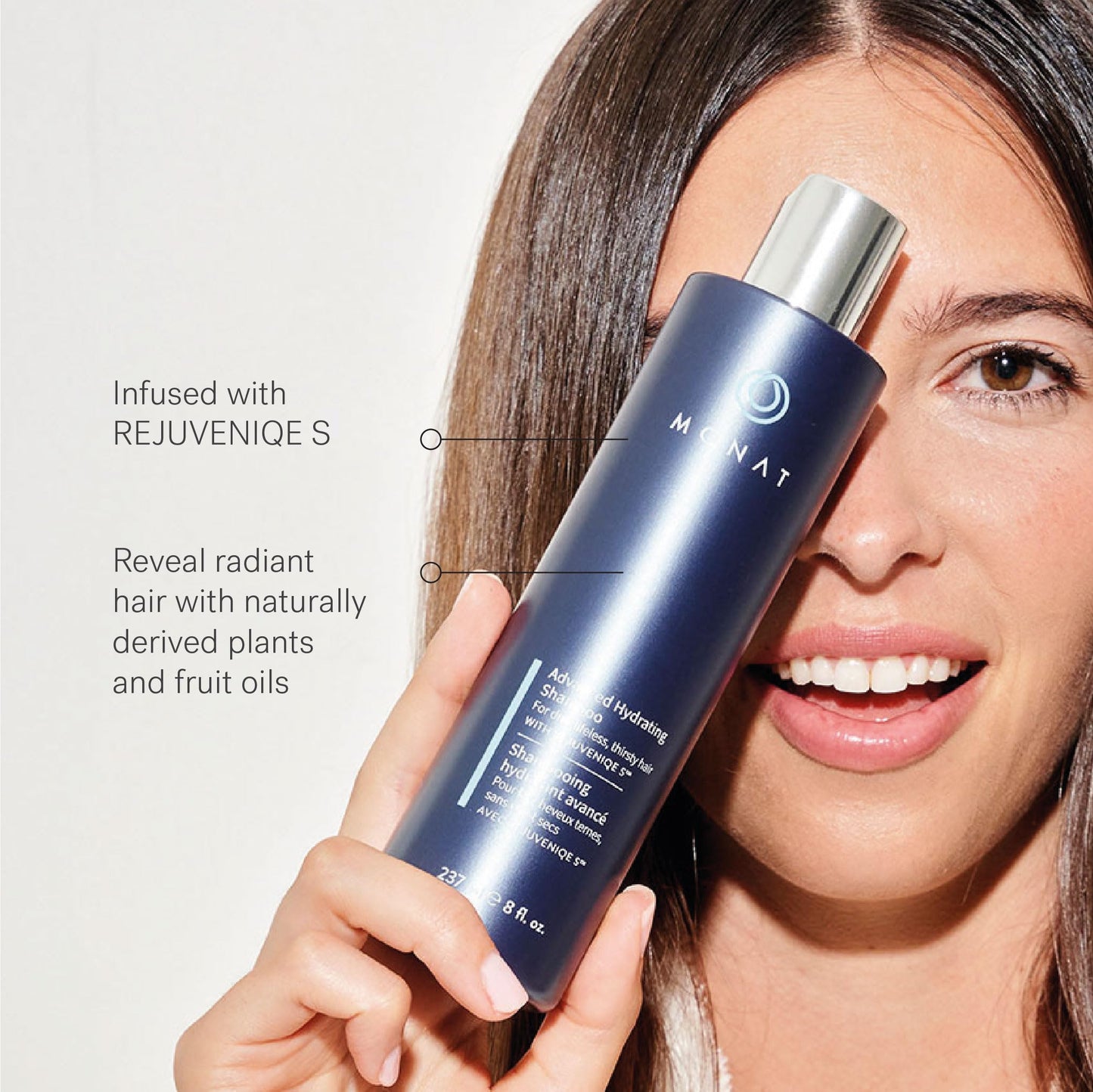 MONAT Advanced Hydration Shampoo and Conditioner Set Infused with REJUVENIQE For Dry Fine to Medium Hair - Moisturizes & Strengths - Sulfate-Free Beauty & Personal Care MONAT