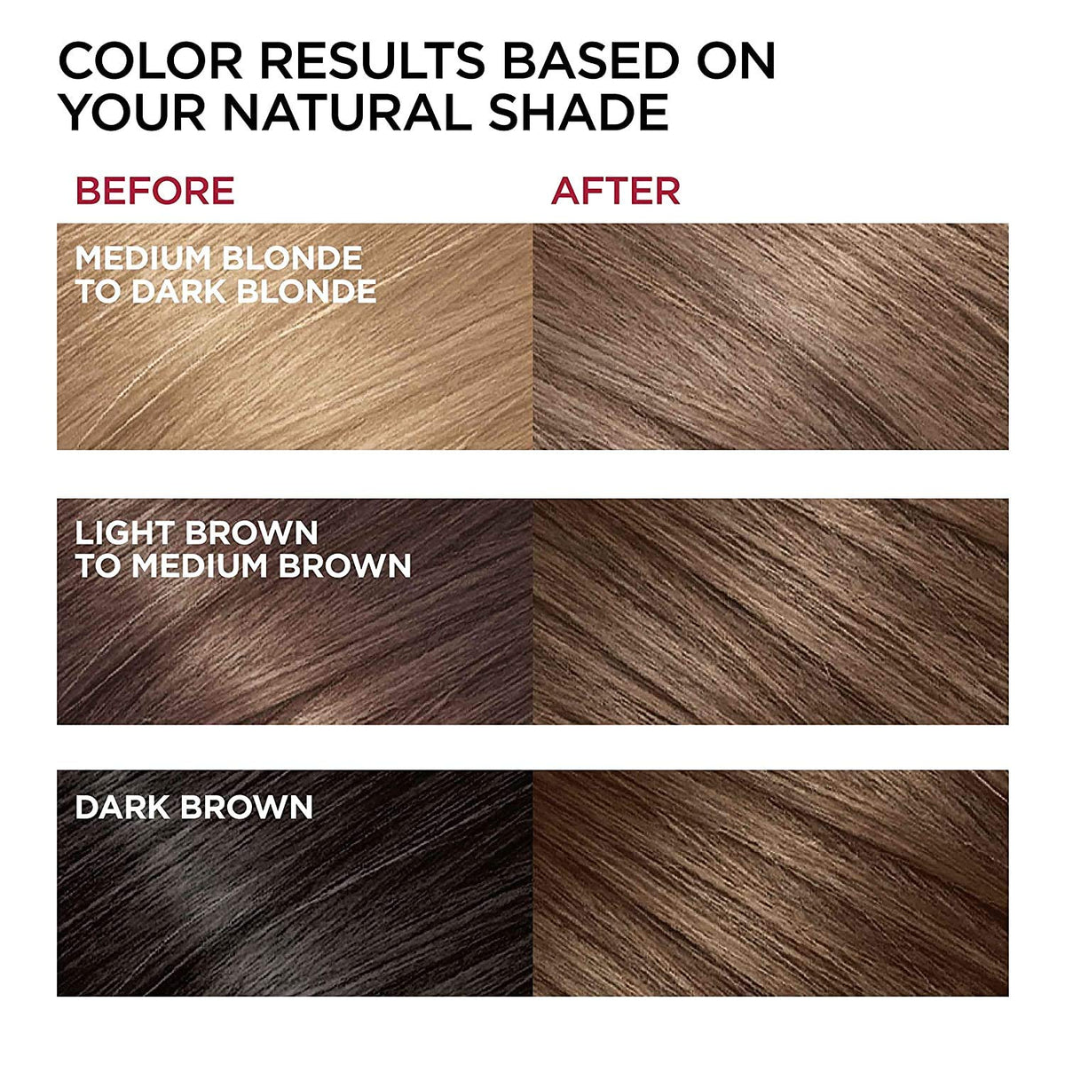 L'Oreal Paris Superior Preference Fade-Defying + Shine Permanent Hair Color, 6 Light Brown, Pack of 3, Hair Dye