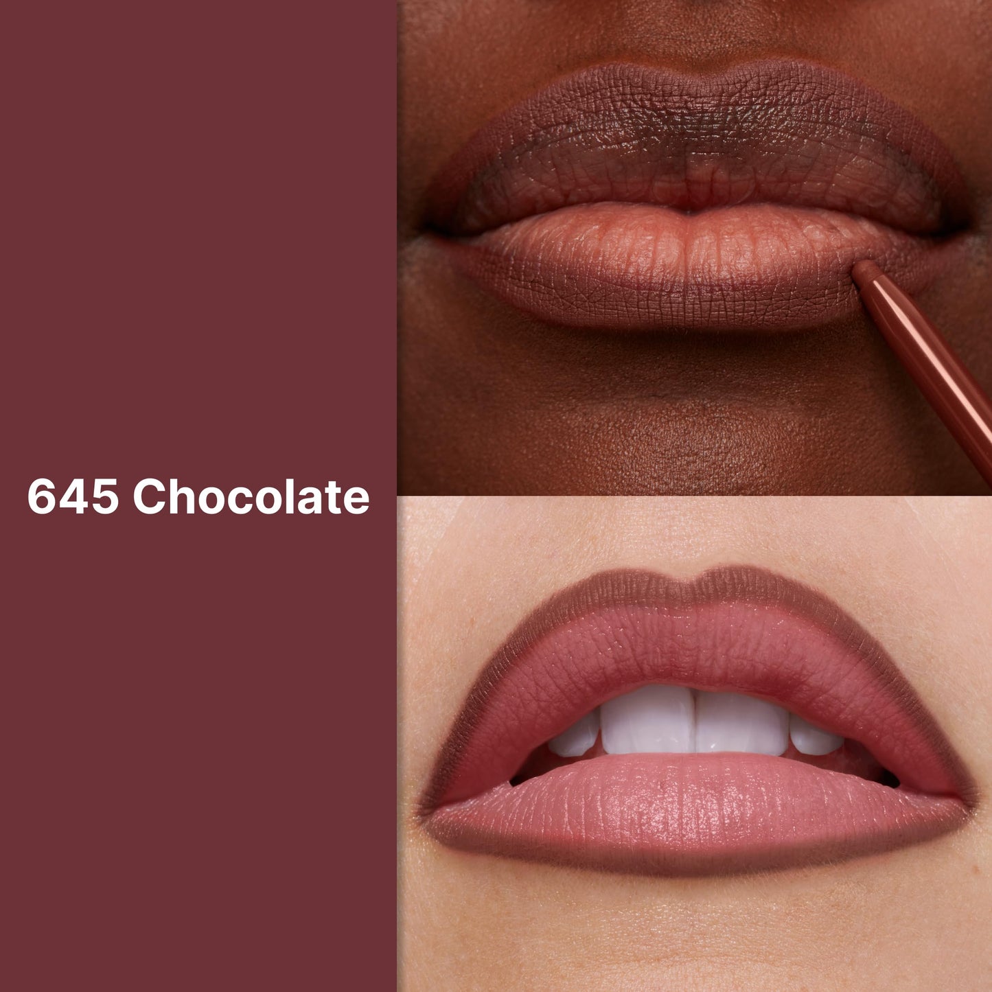 Revlon Colorstay Lip Liner Makeup with Built-in-Sharpener, Longwear Rich Colors, Stocking Stuffer for Women, 645 Chocolate, 0.01 oz Beauty & Personal Care REVLON