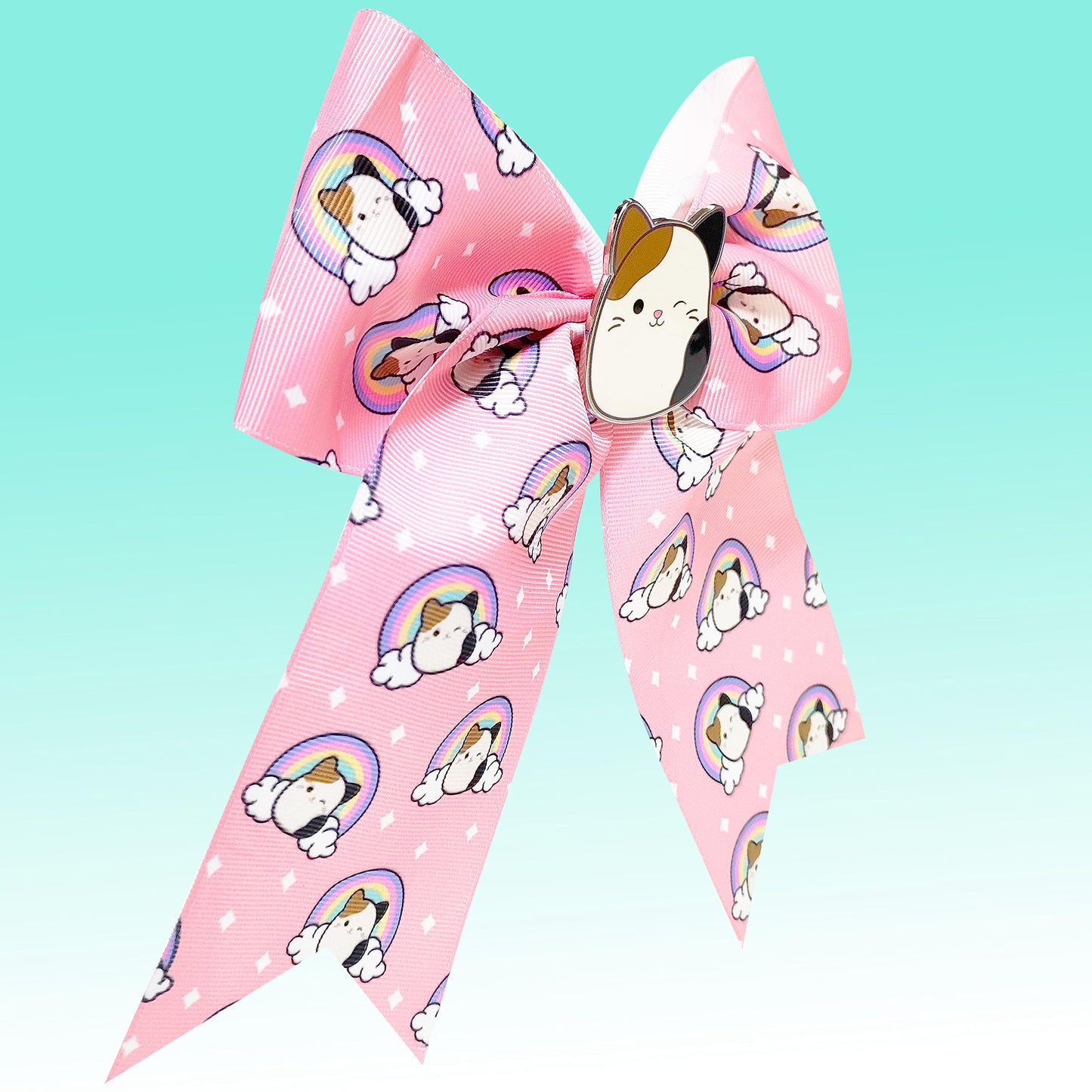 LUV HER Cute Squishmallows Hair Bows For Girls - One Large Squishmallows Printed Hair Bow with a Charm Featuring your Favorite Character - Alligator Beauty & Personal Care LUV HER