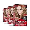 Revlon Colorsilk Beautiful Color Permanent Hair Color, (OLD VERSION) 61 Dark Blonde (Pack of 3) Beauty & Personal Care REVLON