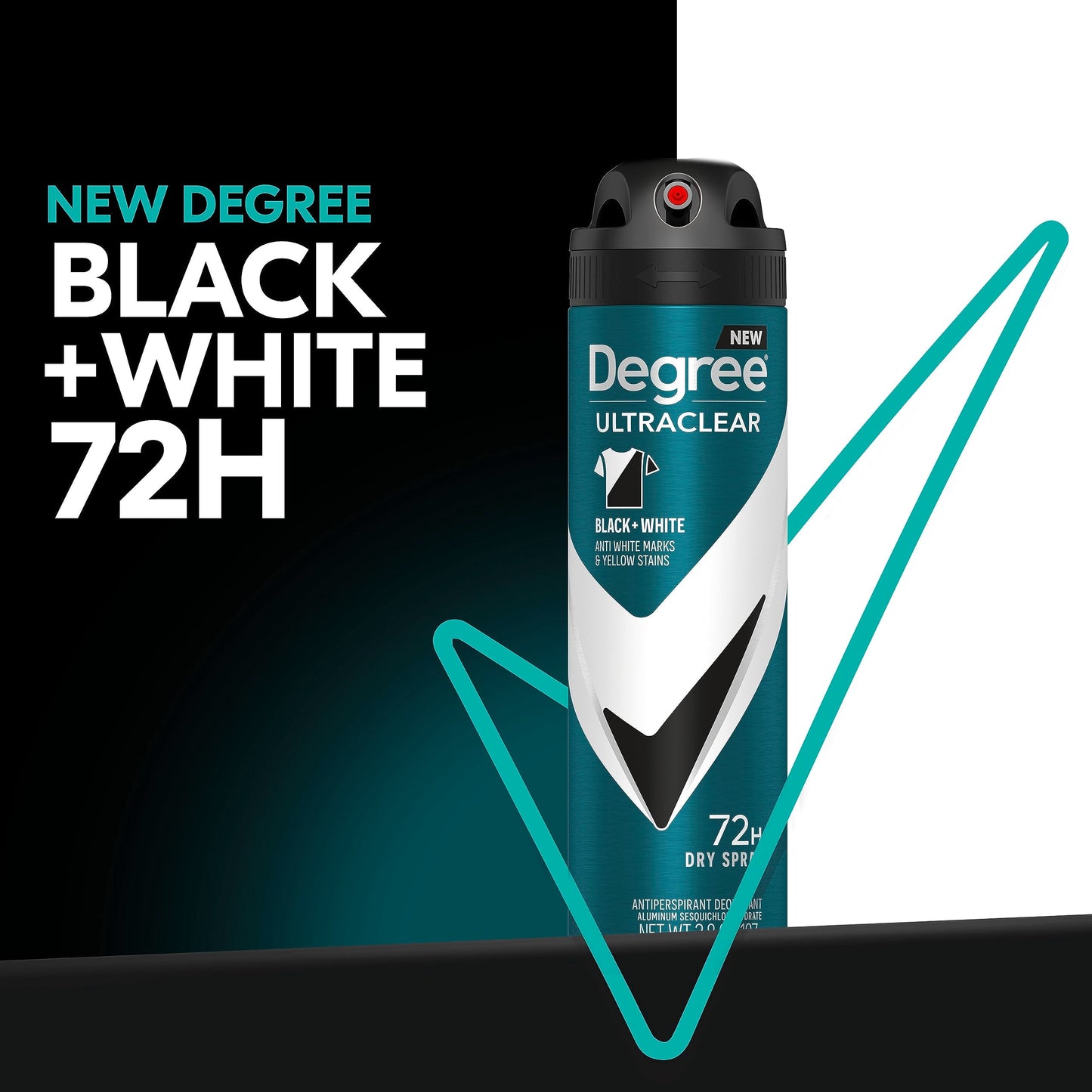 Degree Men Antiperspirant Deodorant Dry Spray Black+White 72-Hour Sweat & Odor Protection Antiperspirant for Men with MotionSense Technology 3.8 oz Beauty and Personal Care Degree
